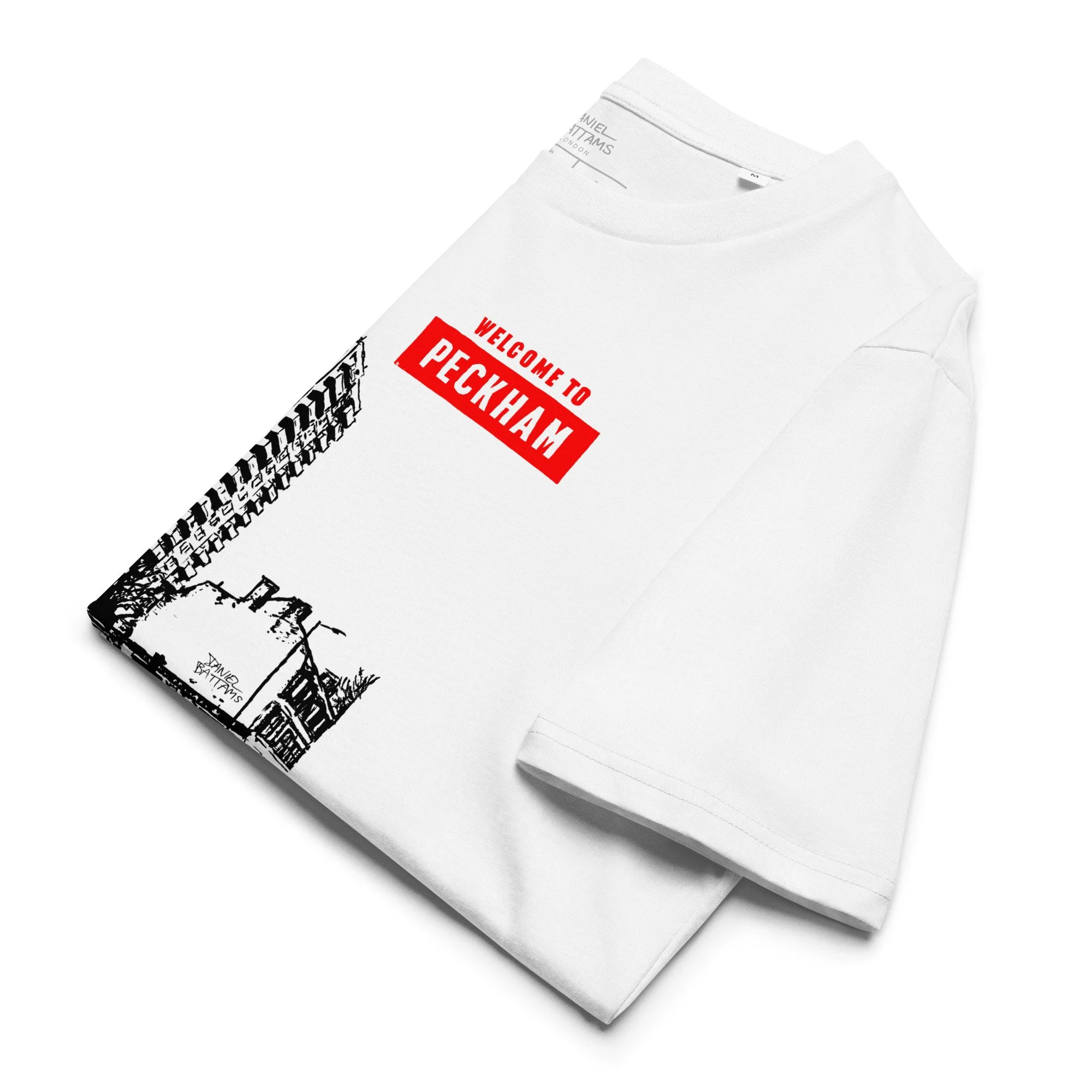 daniel-battams-welcome-to-peckham-tshirt-white-folded.jpg