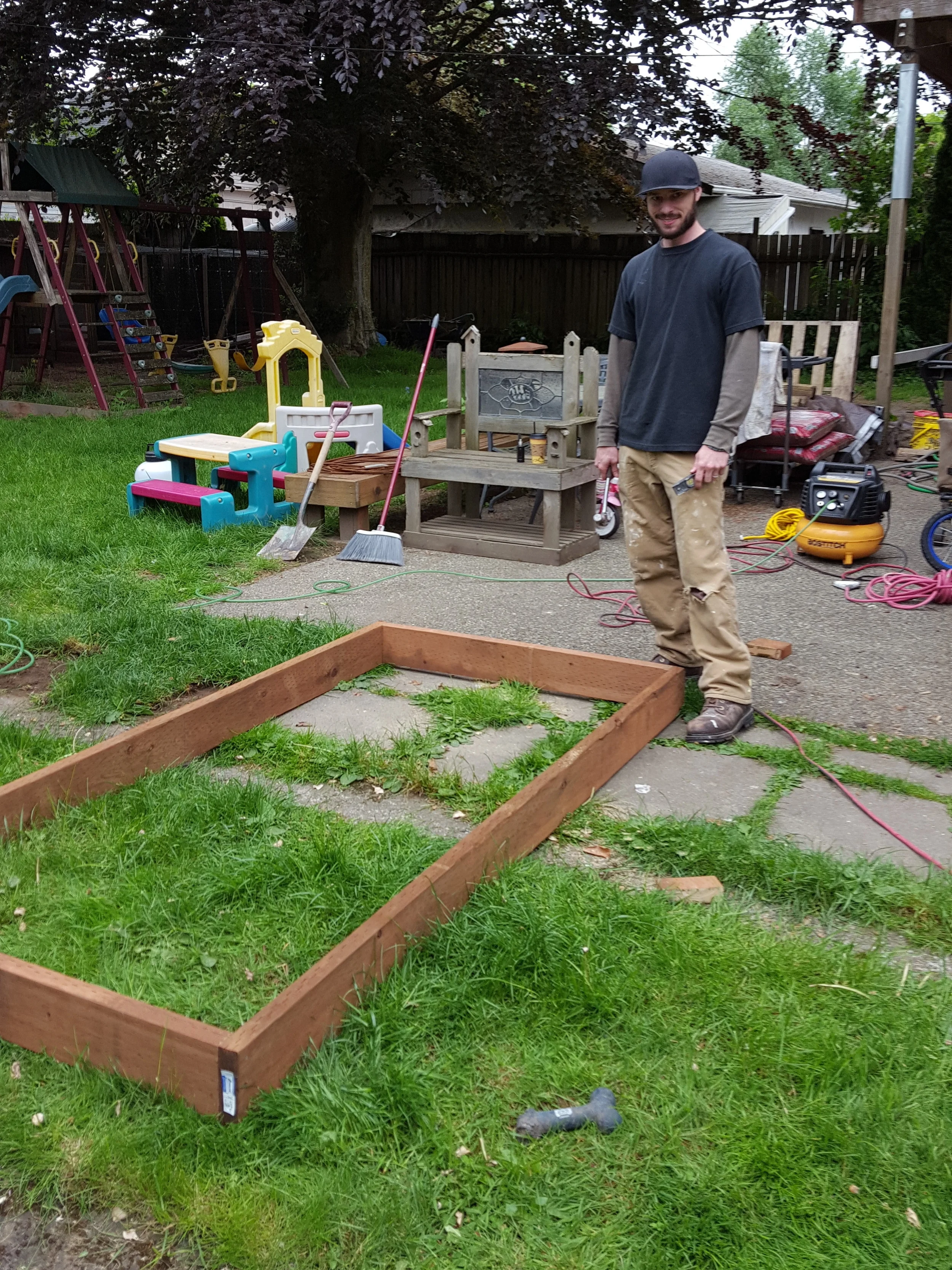  The frame begins to come together 