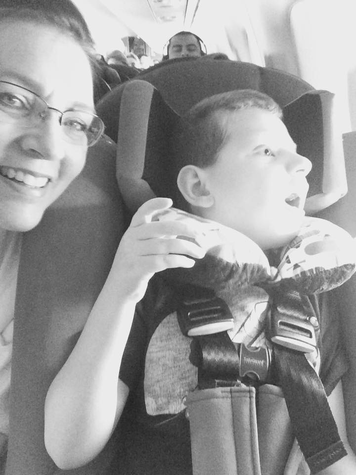 Carter and Mommy (w/ New Car Seat)