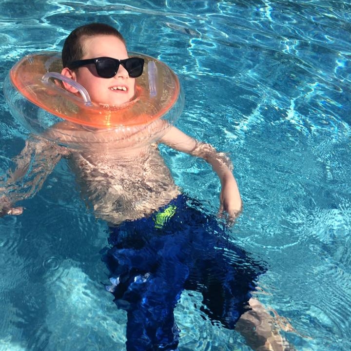 Carter in the Pool