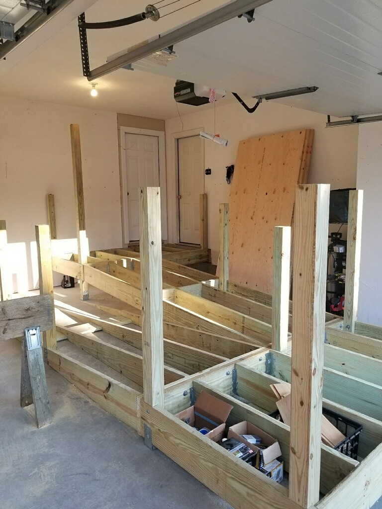 Ramp being built