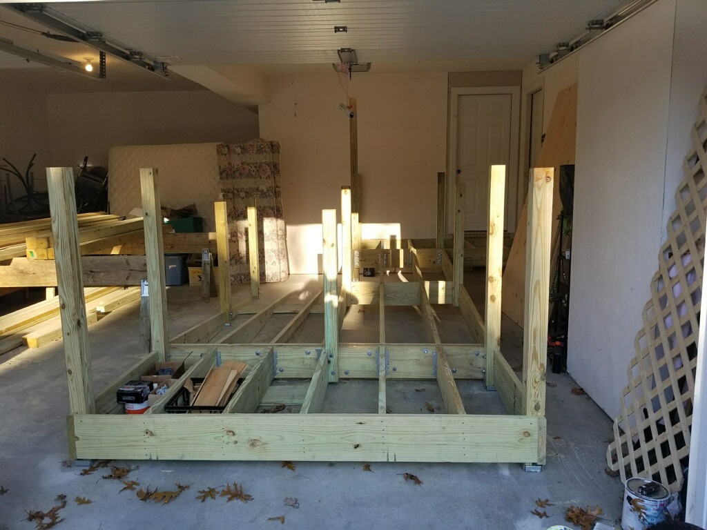 Ramp being built