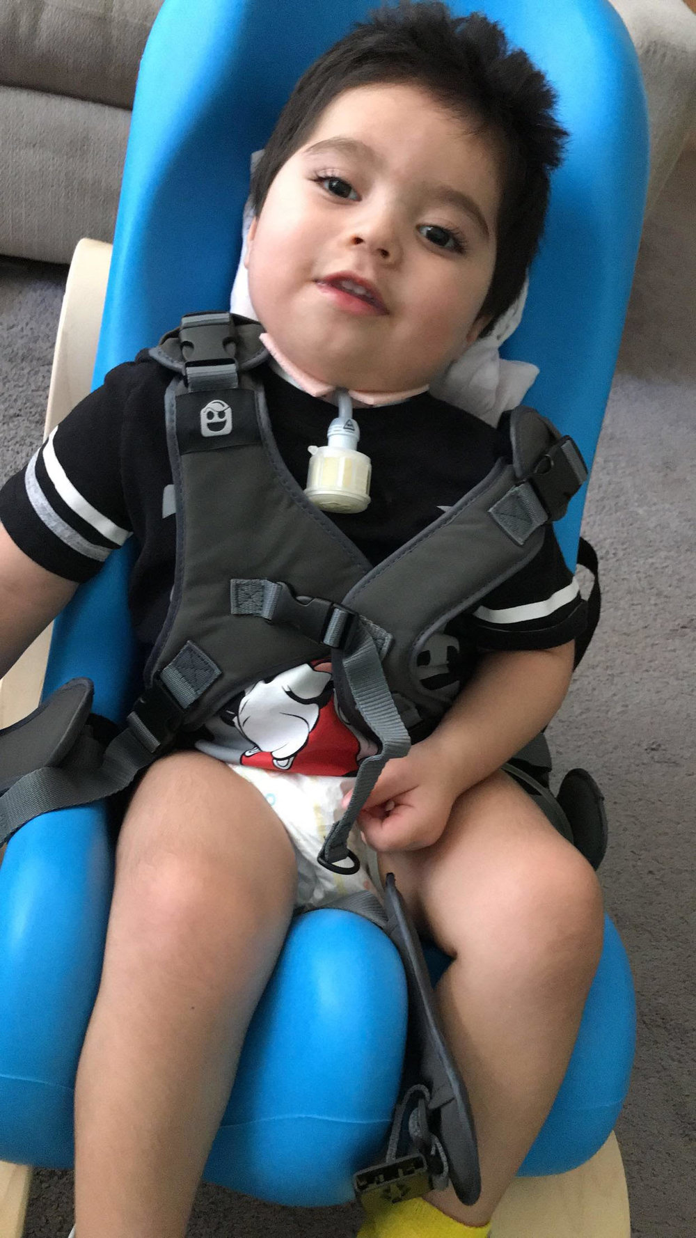 Elijah in His New Chair!