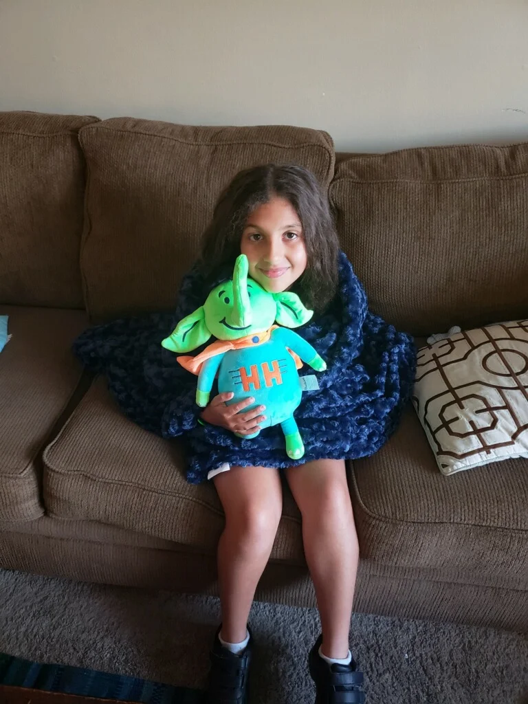 Giada and Holton the Elephant