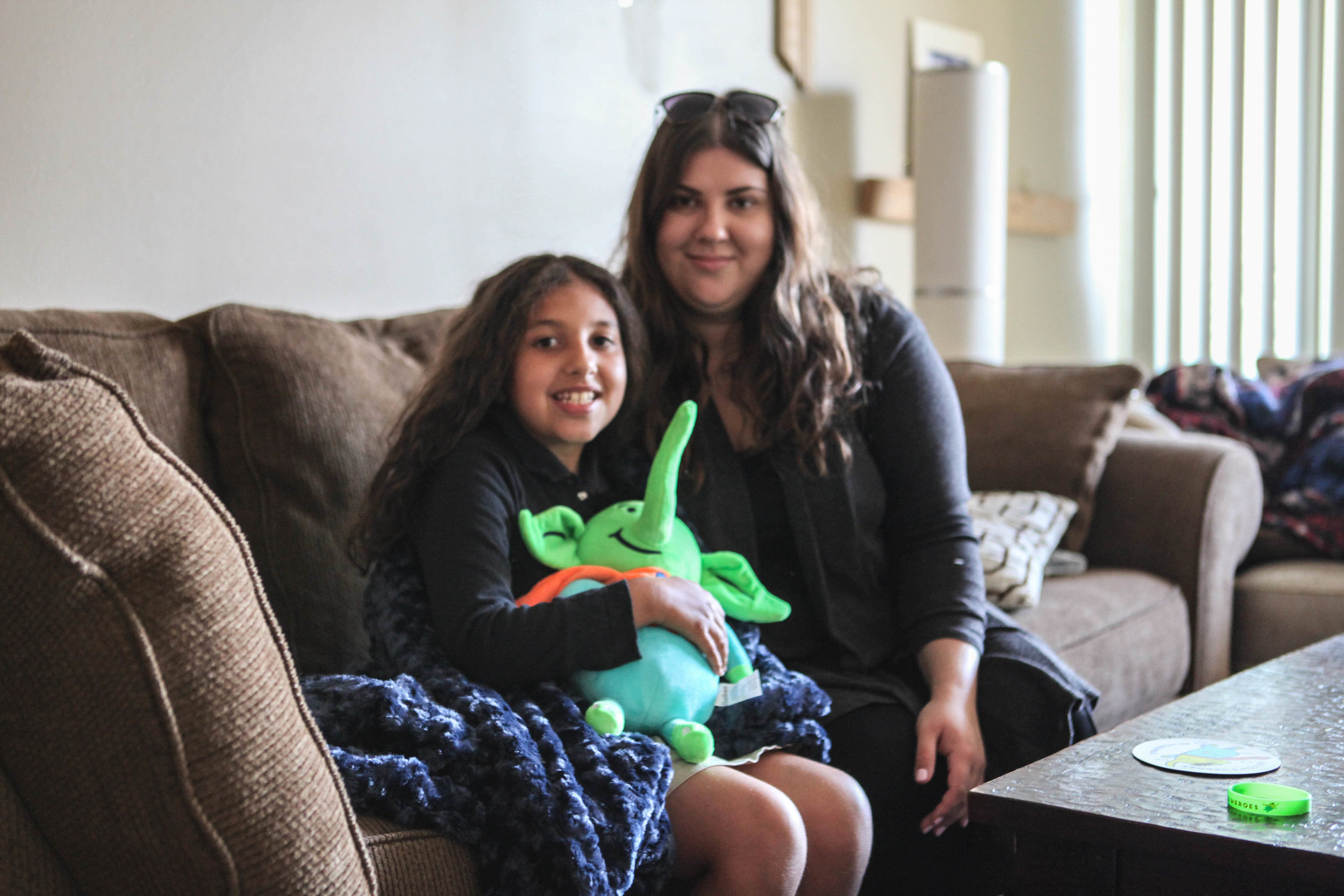 Giada and Her Mom with Holton the Elephant