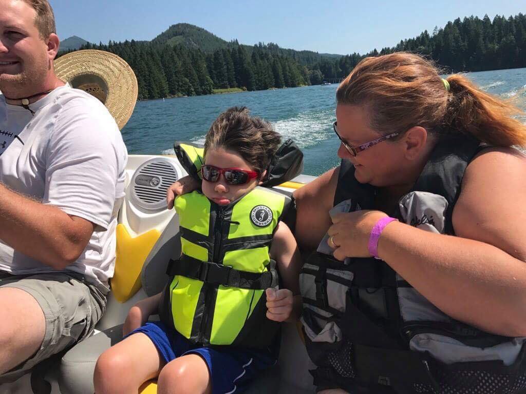 Gabe Enjoying a Boat Ride