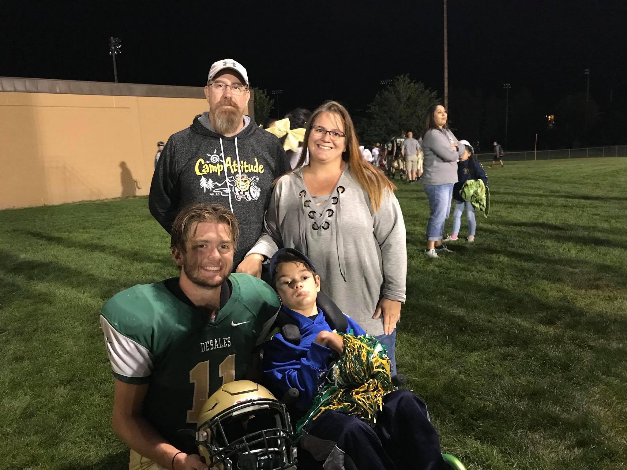 Gabe, his parents and big brother