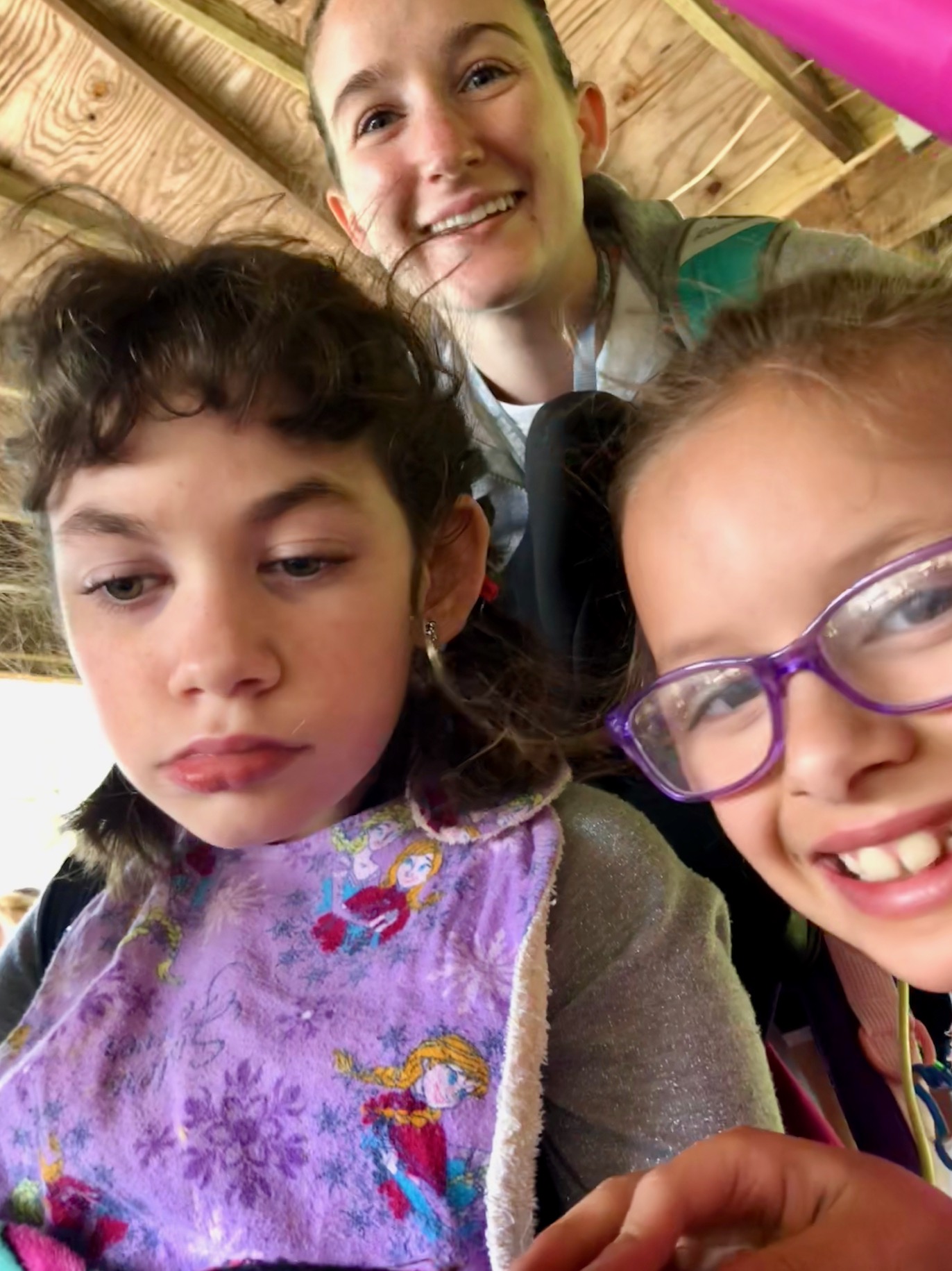 Alana hanging with our friend Ali