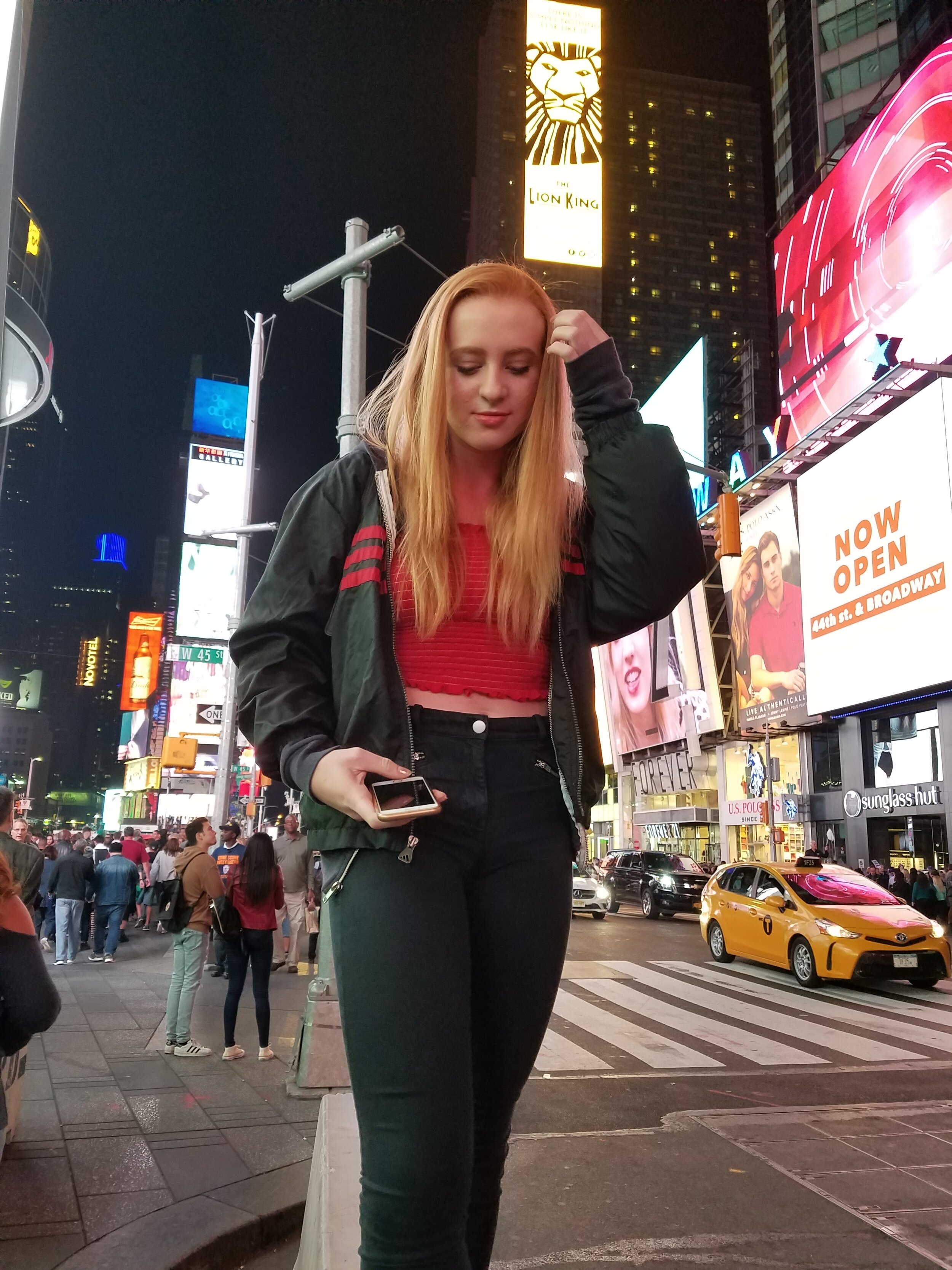  Sami in Time Square in New York City 