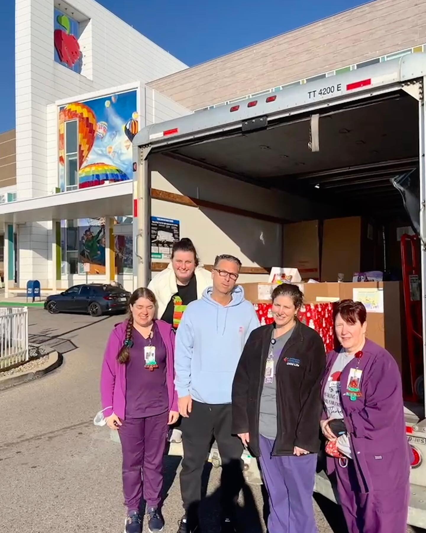 Operation toy drop is officially a success! This morning we dropped off an entire truck load of toys for hospitalized children at @stchrishospital! There were over 50+ boxes FILLED with toys and goodies for families stuck in the hospital during this 