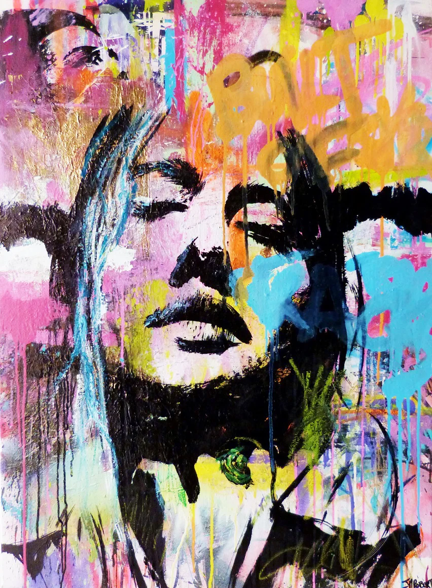 “Tout reste a dire” Acrylic & Spray 70 x 100 cm 2013