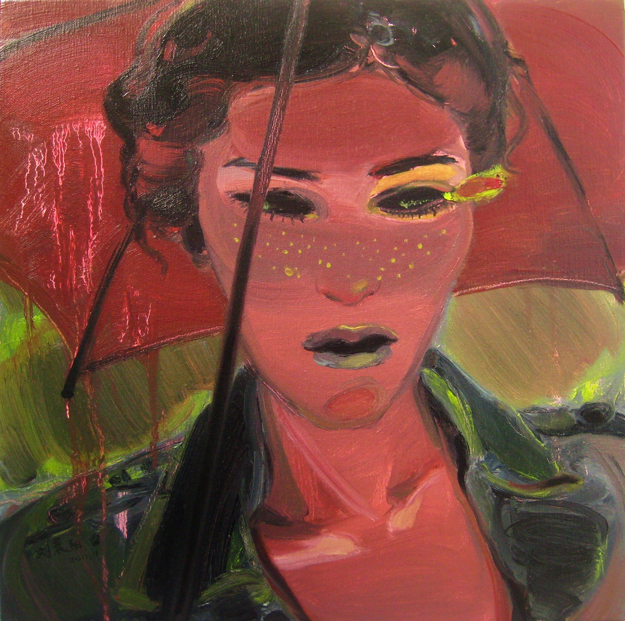 "Rainy Day" Oil on Canvas 50 x 50 cm 2011