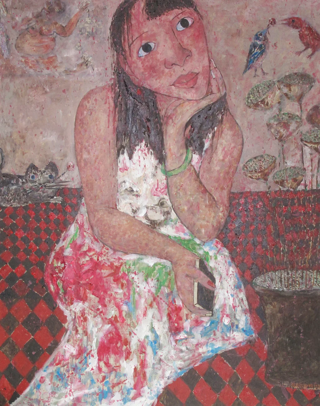 “Woman in love” Oil on Canvas 100 x 80 cm 2014