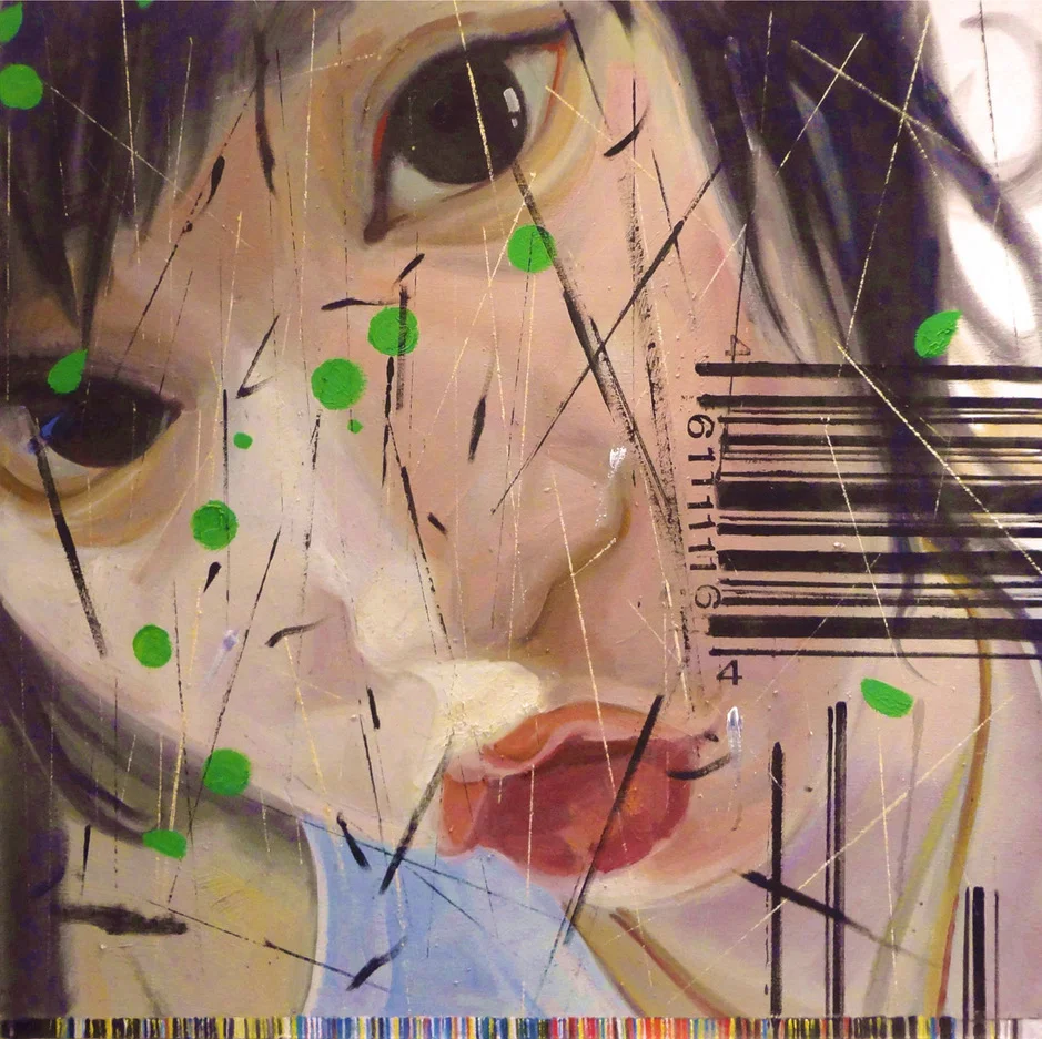 “Barcode 1” Oil on Canvas 80 x 80 cm 2011