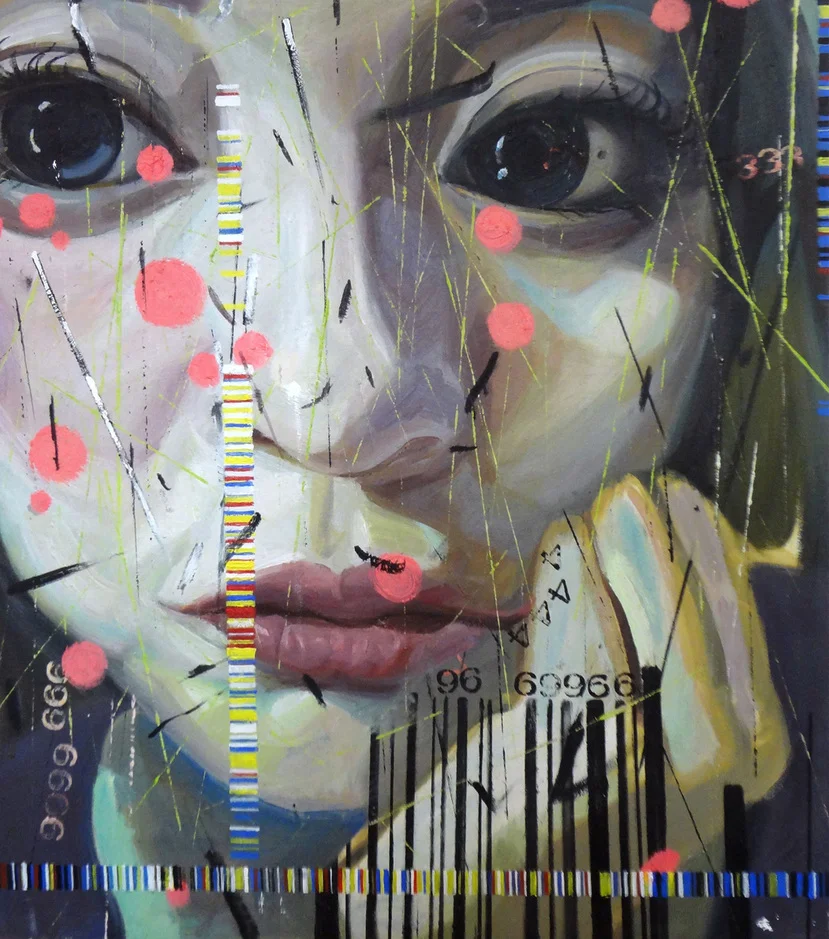 “Barcode 2” Oil on Canvas 70 x 80 cm 2011