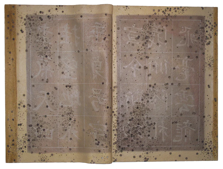 “Transience – traditional culture” Mixed media on Canvas 150 x 110 cm 2010