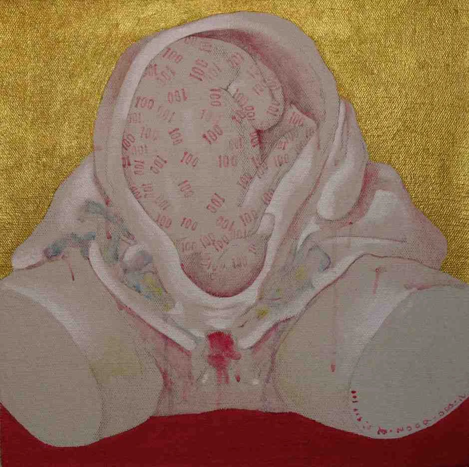 “Foetus 4” Acrylic on Canvas 40 x 40 cm 2009