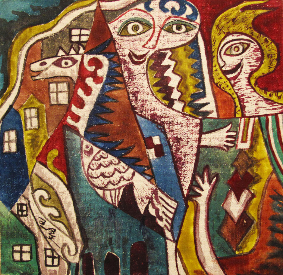 “Fairy Tale 6-15” Oil on Canvas 19 x 19 cm 2011