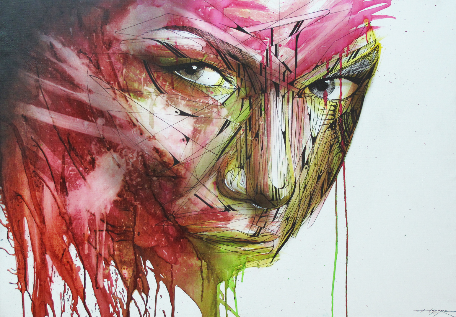 “Charme” Spray/Ink 70 x 100 cm 2014