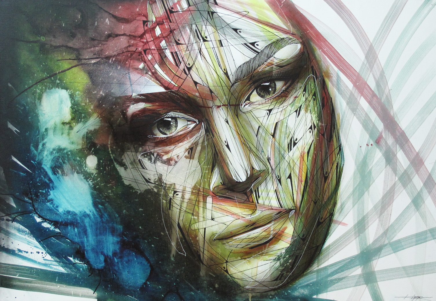 “Pigment” Spray/Ink 70 x 100 cm 2013