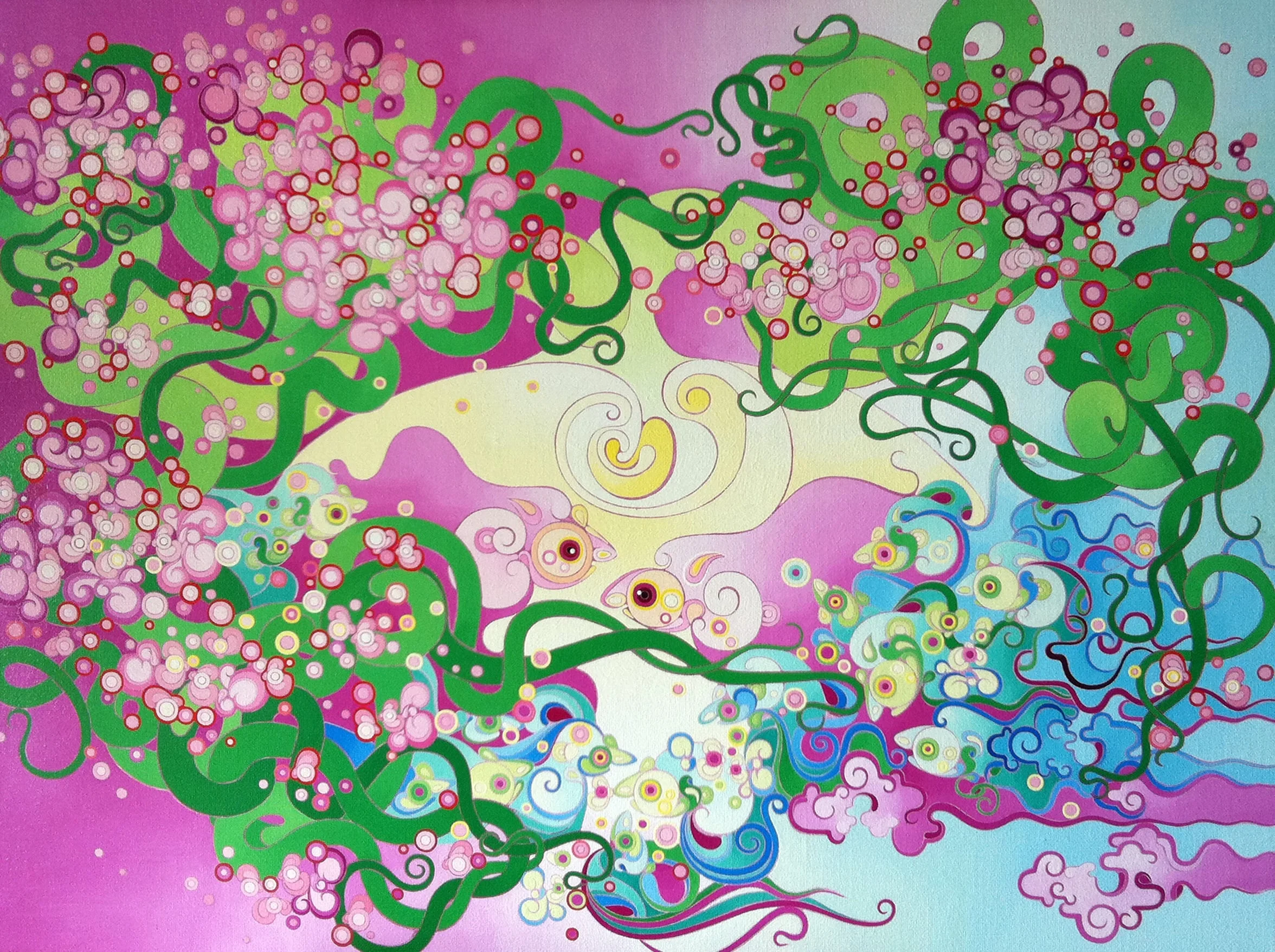 “Ancient Secret of the Tree of Life” Oil on Canvas 120 x 160 cm 2013