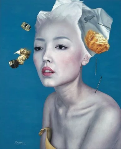 “Dumped Garbage-Relax, No.27” Oil on Canvas 135 x 110 cm 2010