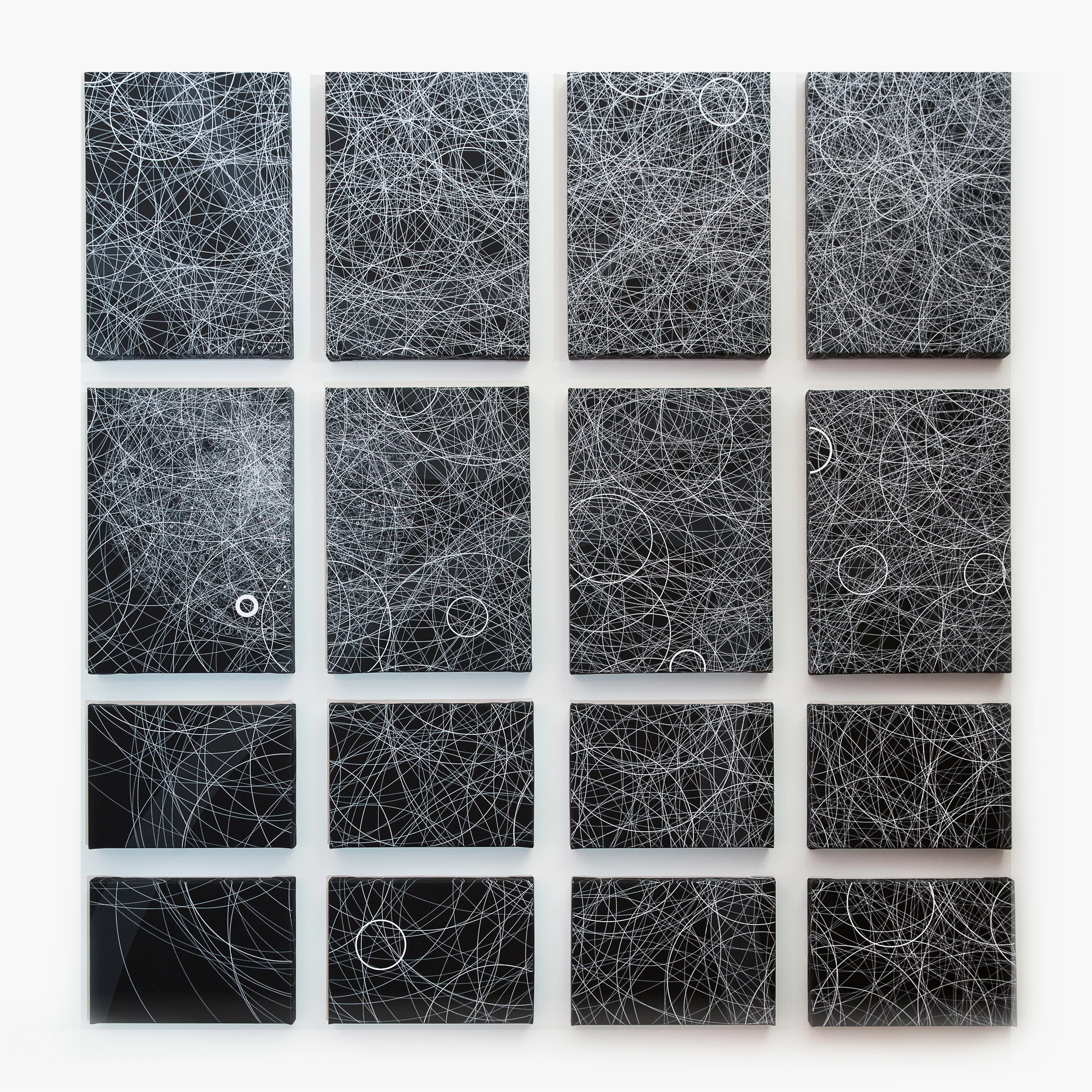 "Flatness, Wall 2” Quadrant 1 (top left), 2 (top right), 3 (bottom left), 4 (bottom right)" Giclée on Canvas 133.8 x 141 cm each 2015