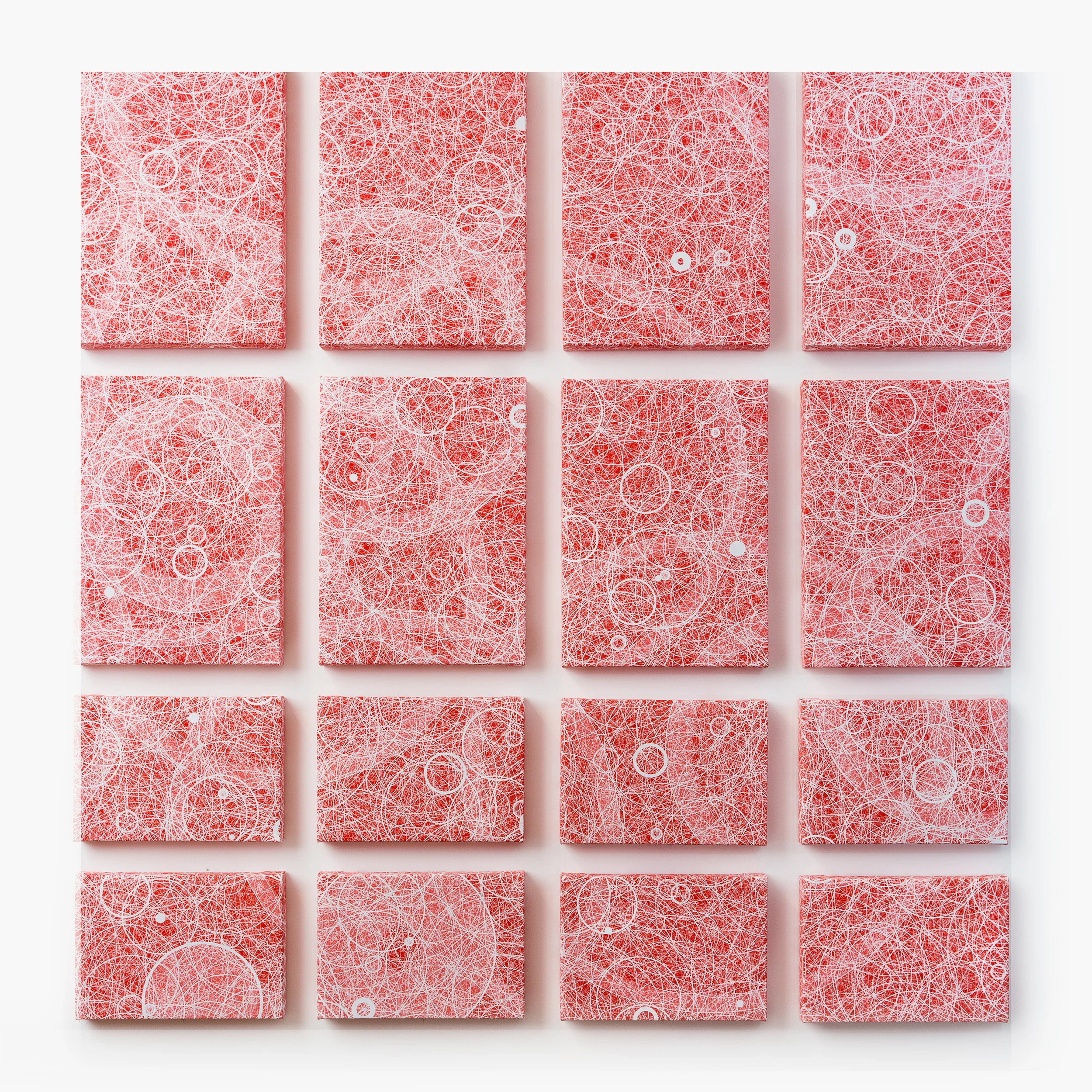 "Flatness, Wall 3” Quadrant 1 (top left), 2 (top right), 3 (bottom left), 4 (bottom right)" Giclée on Canvas 133.8 x 141 cm each 2015