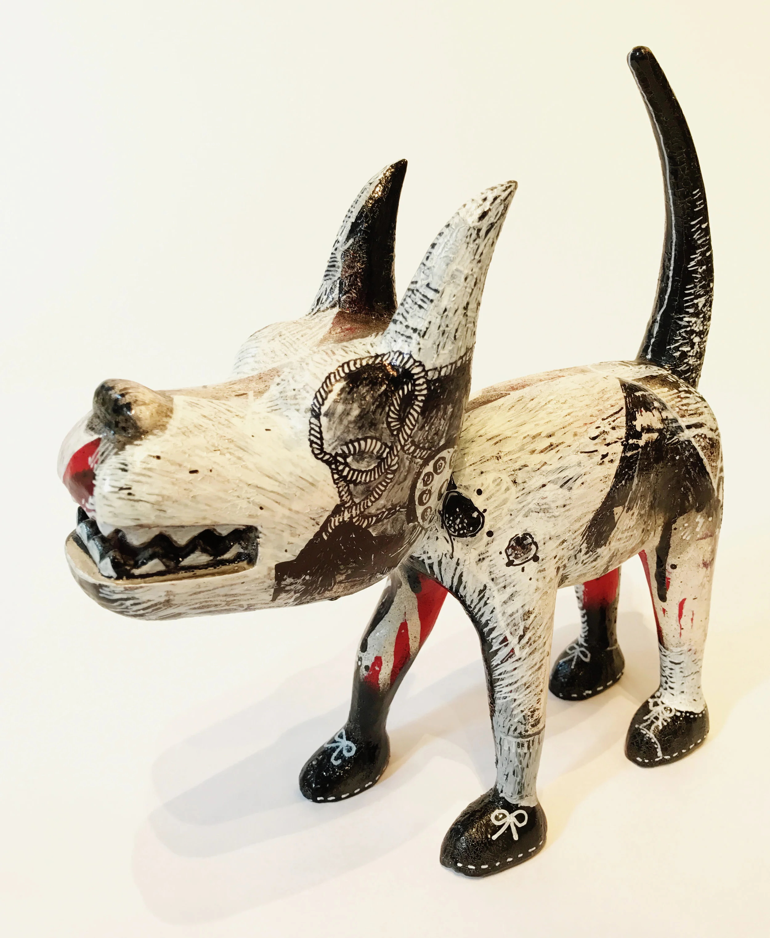 "Dog 6" Sculpture, unique item 27 x 24 x 9 cm 2010