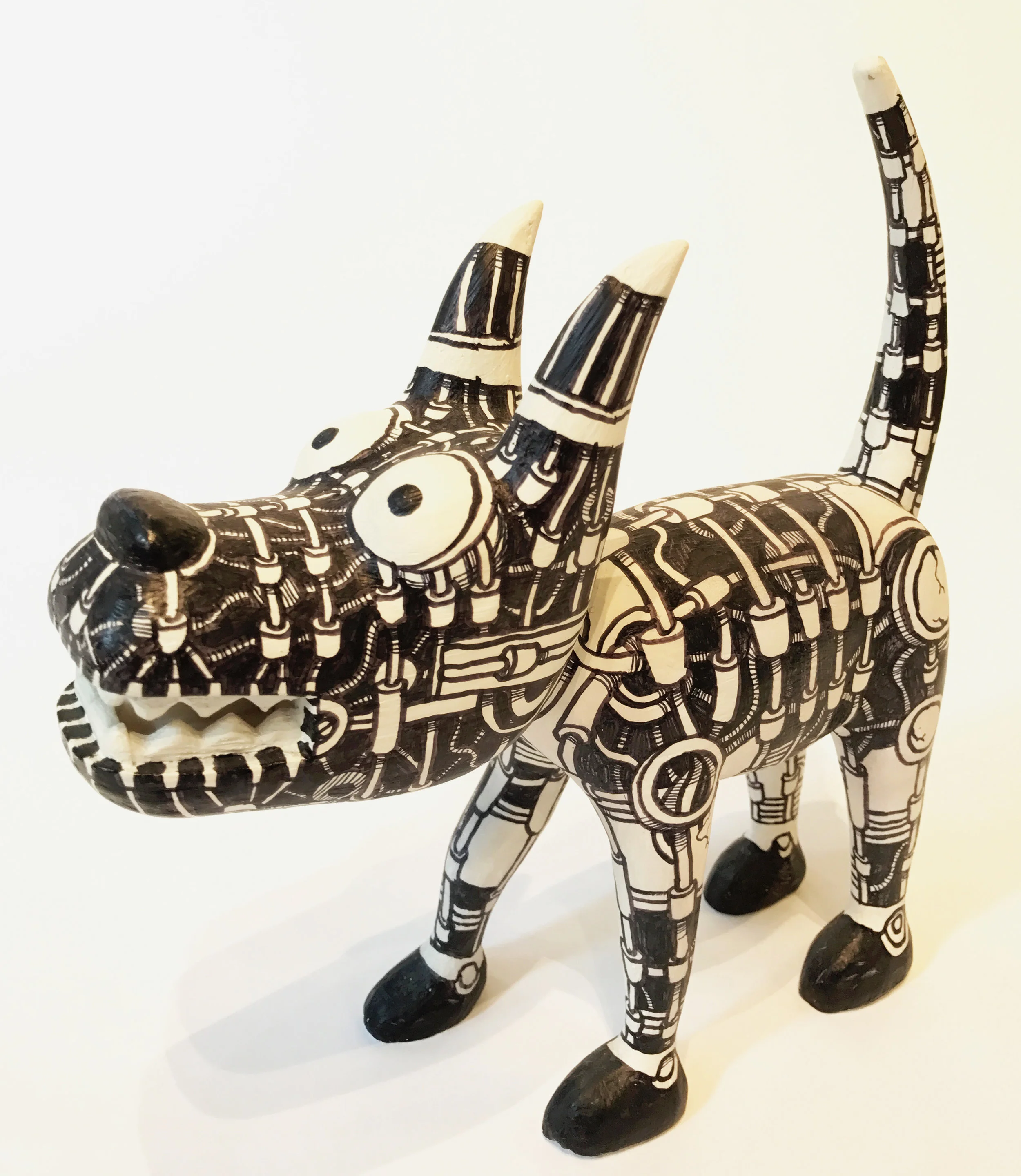 "Dog 7" Sculpture, unique item 27 x 24 x 9 cm 2010