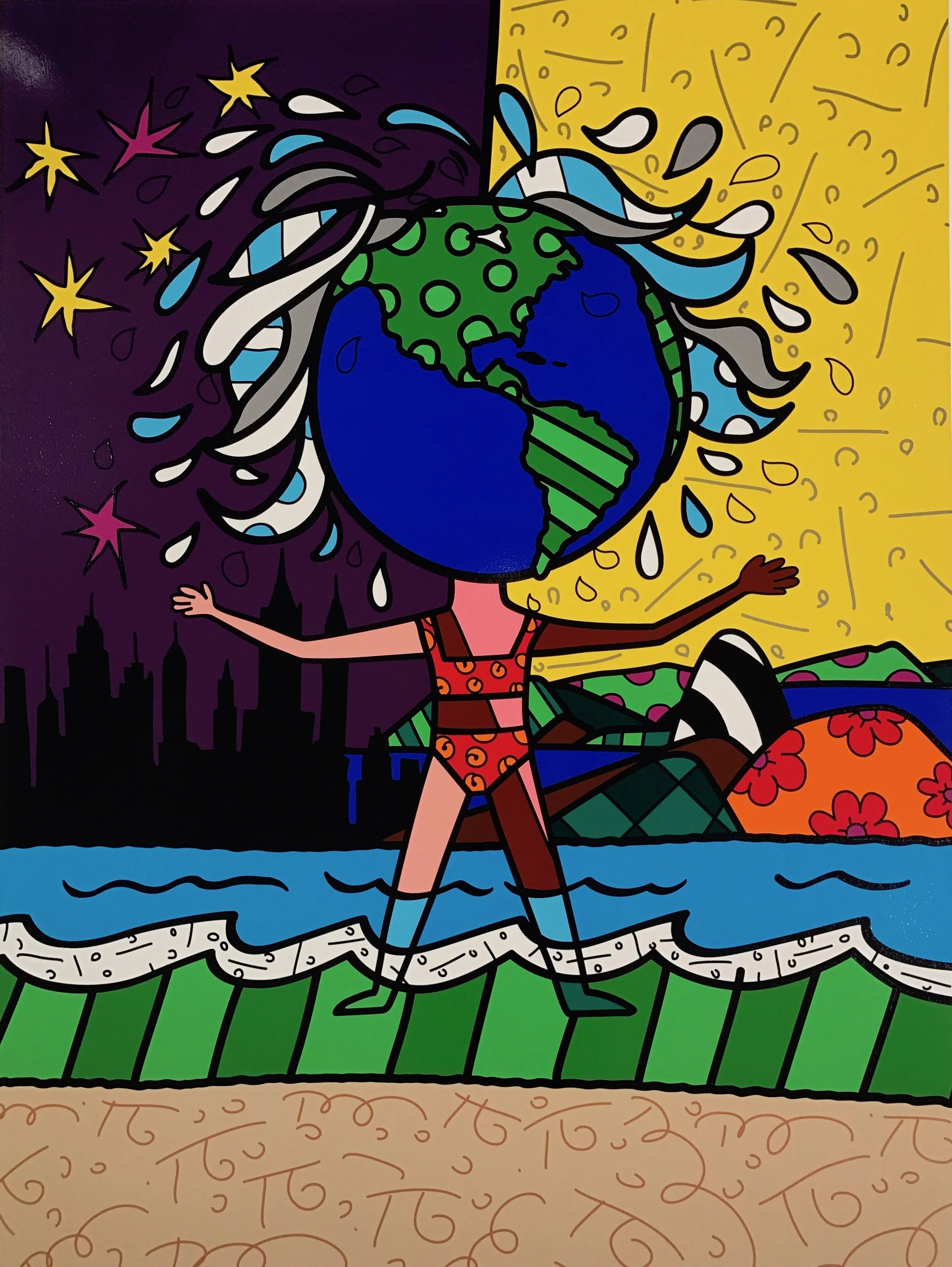 “Globe Generation Series – Australia” Serigraph, Limited edition, No. 27 of 50 101.6 x76.2 cm 2015