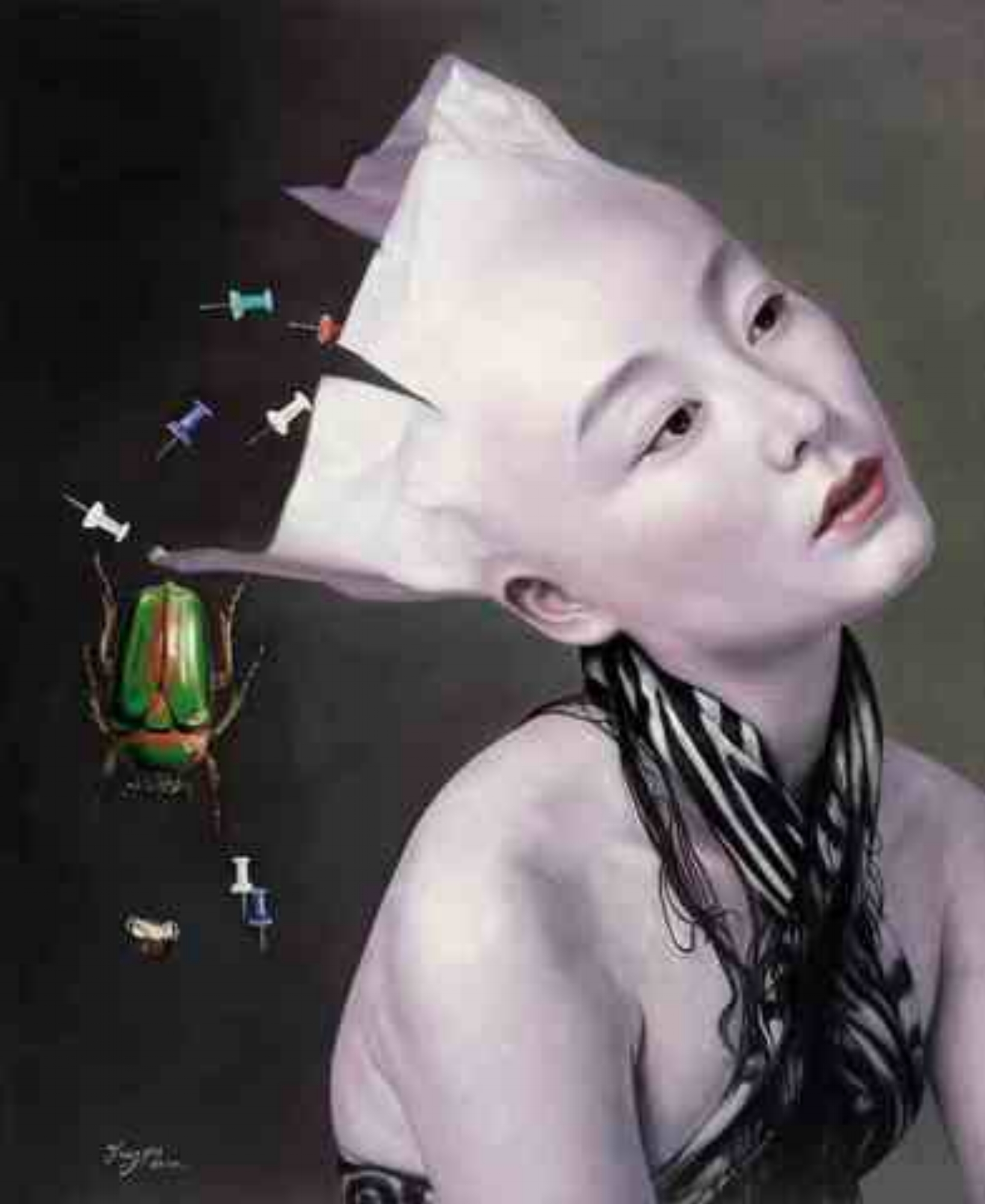“Dumped Garbage-Relax, No.28” Oil on Canvas 135 x 110 cm 2010