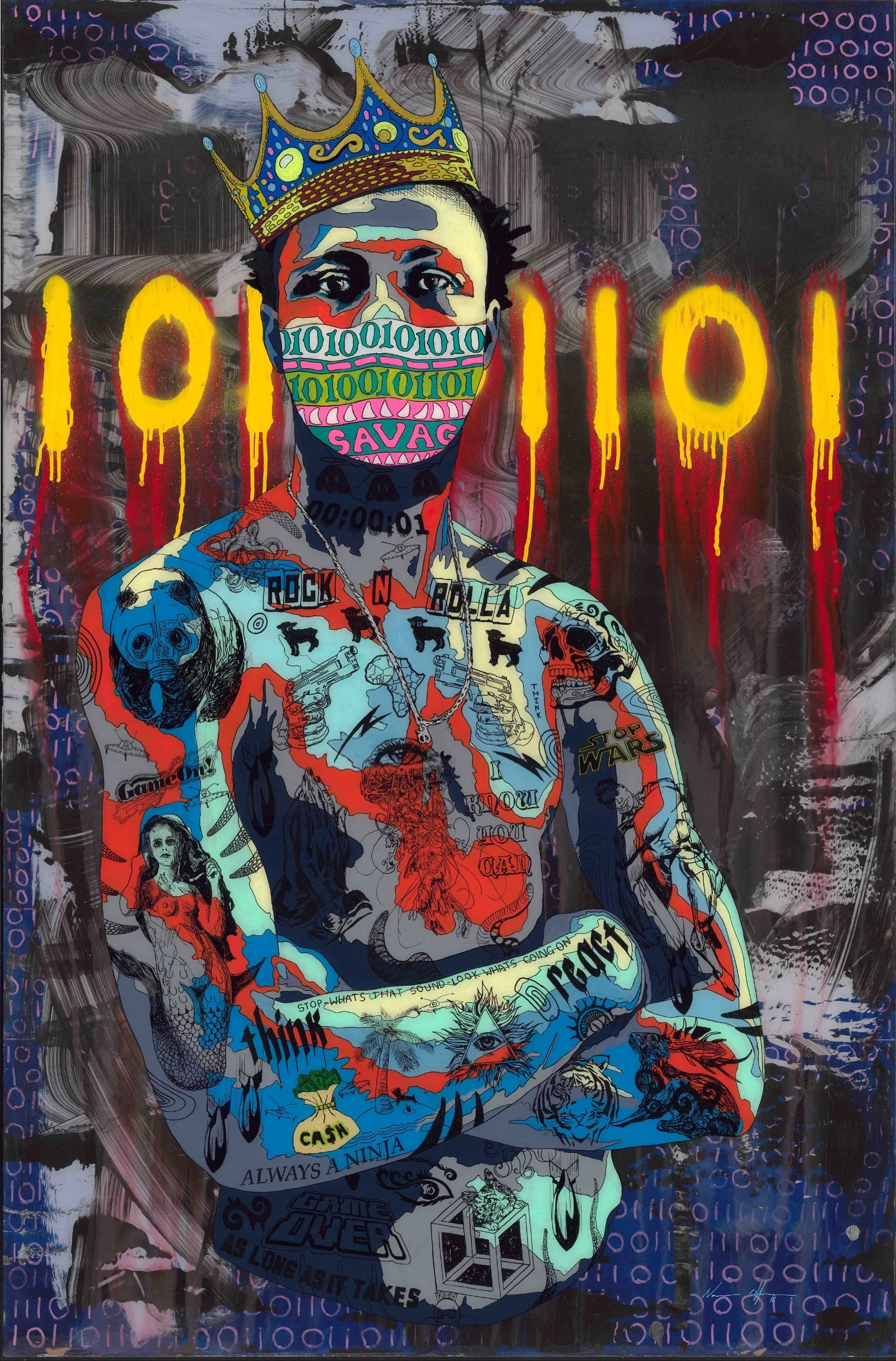 “Timekeeper 35 - King” Limited Edition 8 of 10 Giclee print on acrylic glass 145 x 95 cm 2017