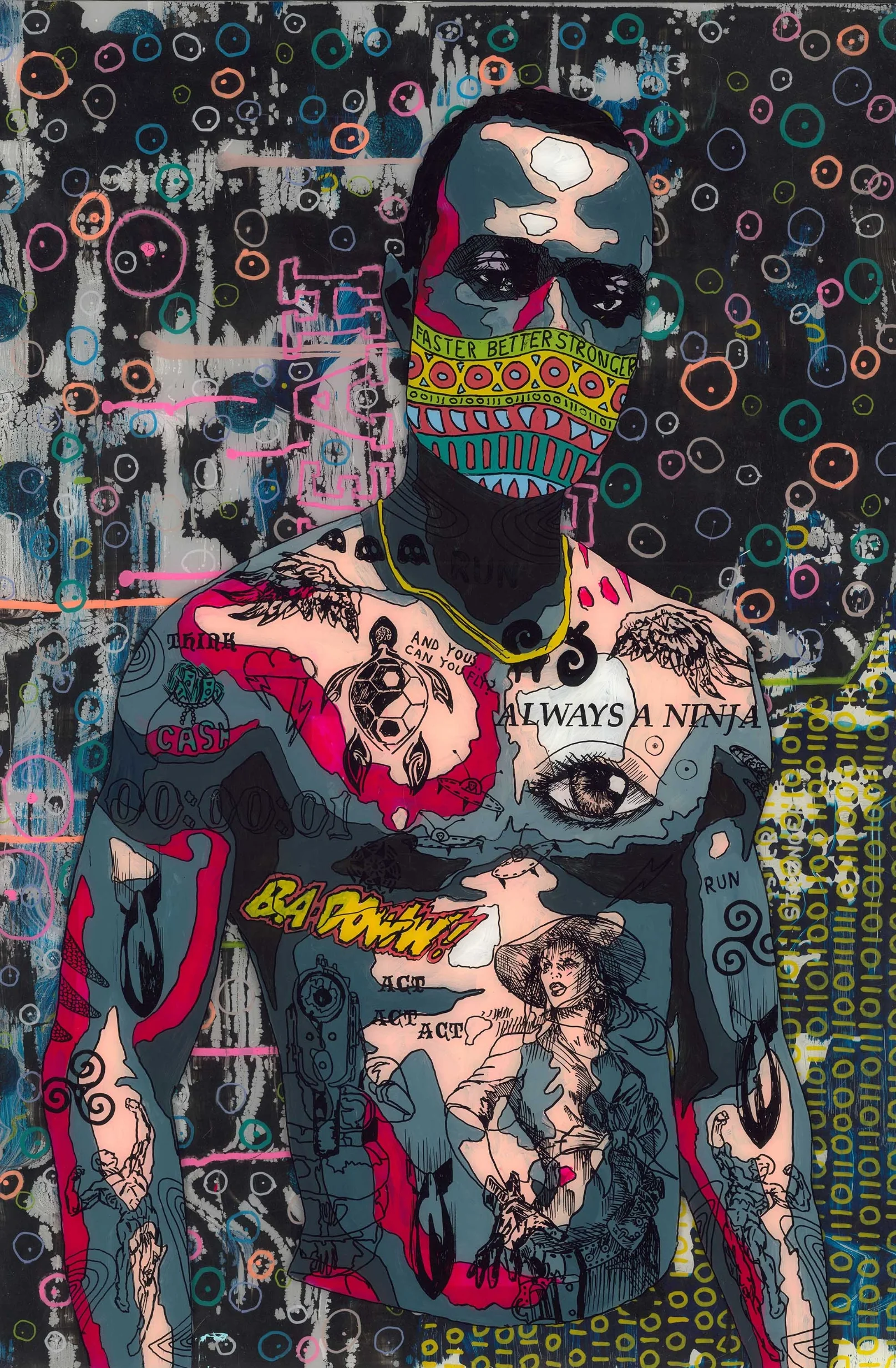 “Timekeeper 41 - Faster better stronger” Limited Edition 8 of 10 Giclee print on acrylic glass 145 x 95 cm 2017