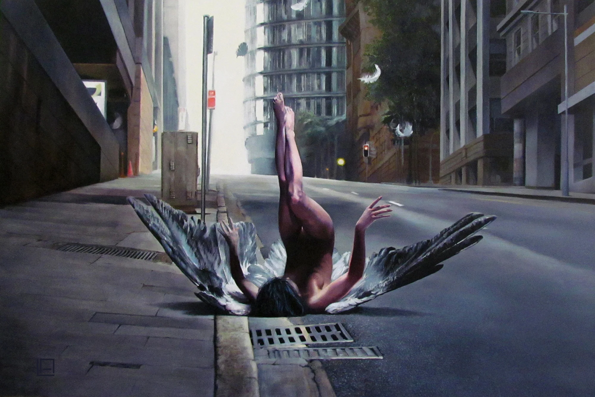 Fallen, 36"x24", oil on panel. Sold