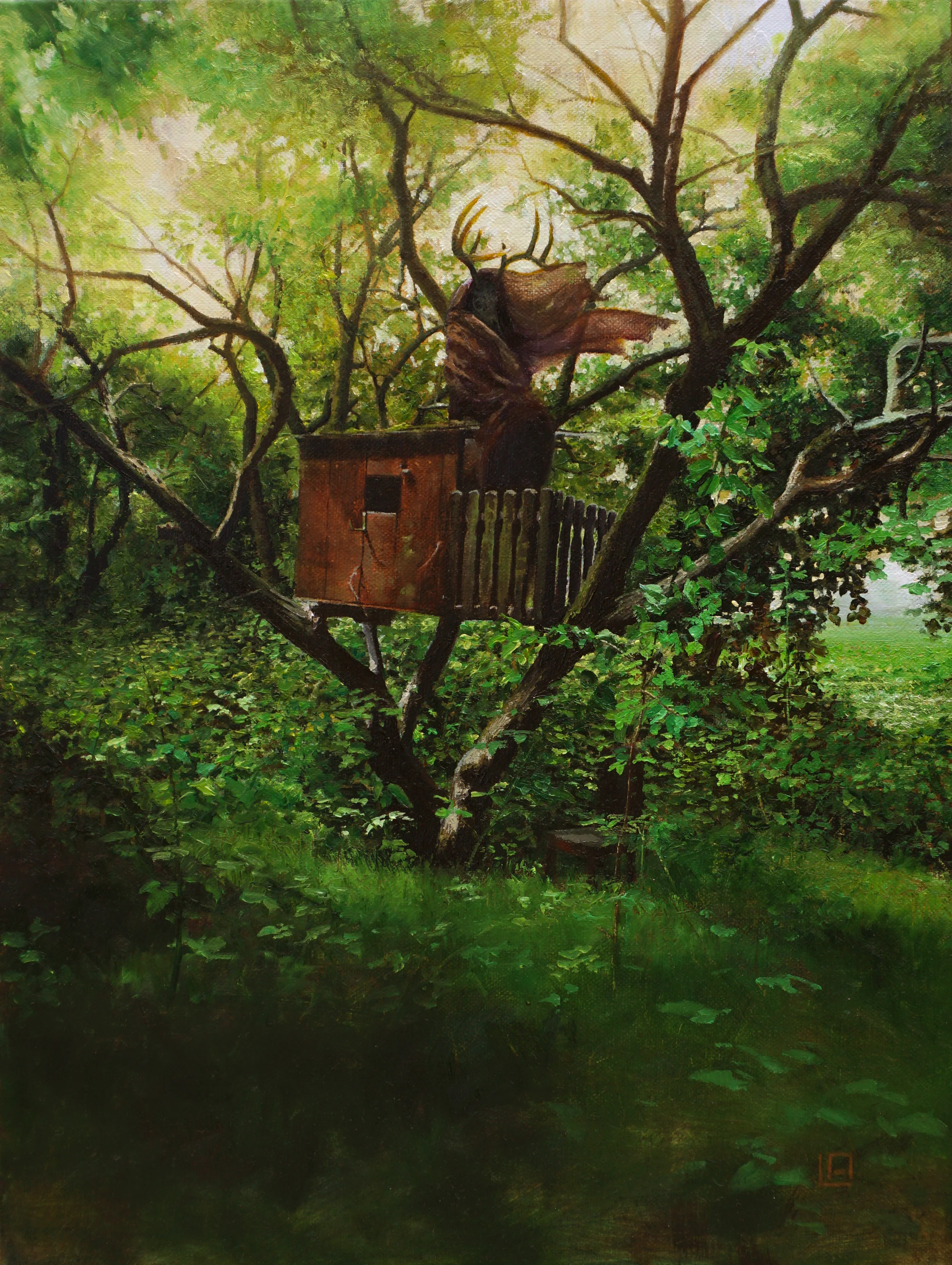 Awaiting Their Return, 12"x16", oil on linen panel. Sold