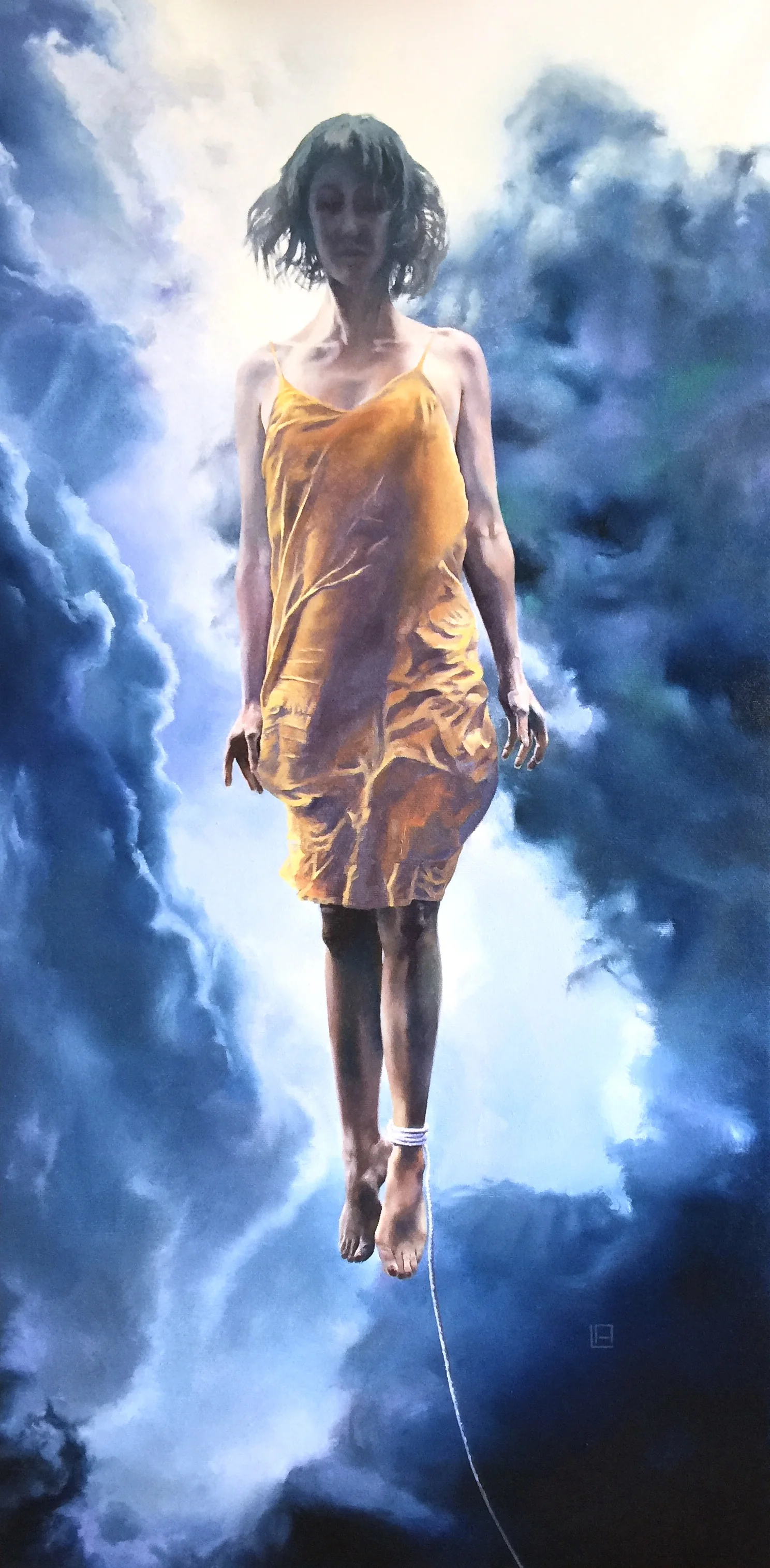 Tethered, 19.6 x 39.3 inches, oil on canvas Available