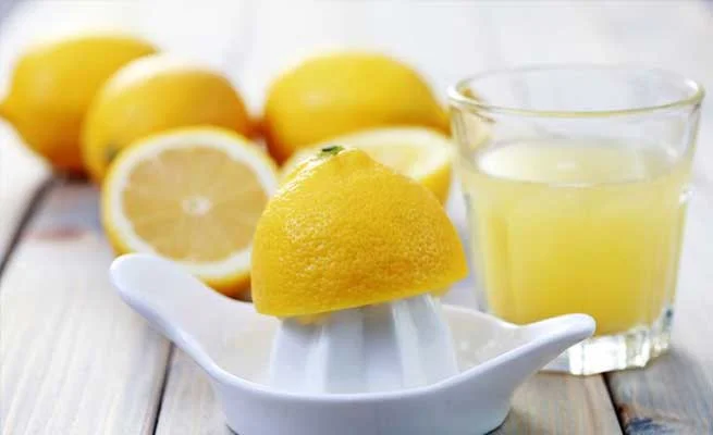 Lemon Juice is a great grime buster!