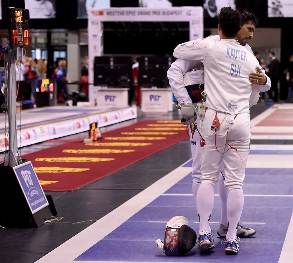 Fabian Kauter gewinnt gegen Silvio Fernandez (VEN) 14:10 im 32er Tableau. (Foto: Augusto Bizzi/FIE)