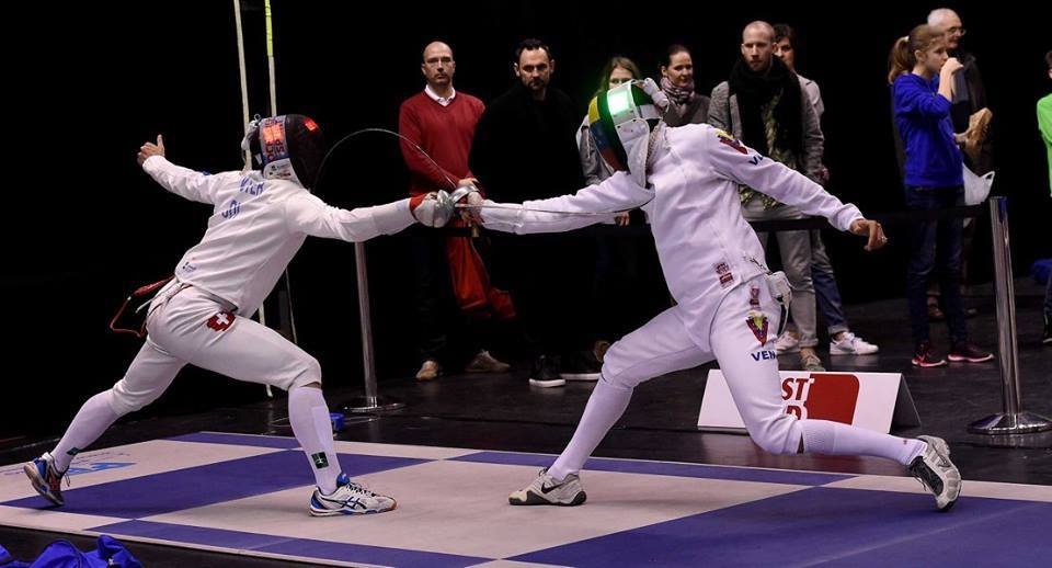 Fabian Kauter (links) und Silvio Fernandez (VEN). (Foto: Augusto Bizzi/FIE)