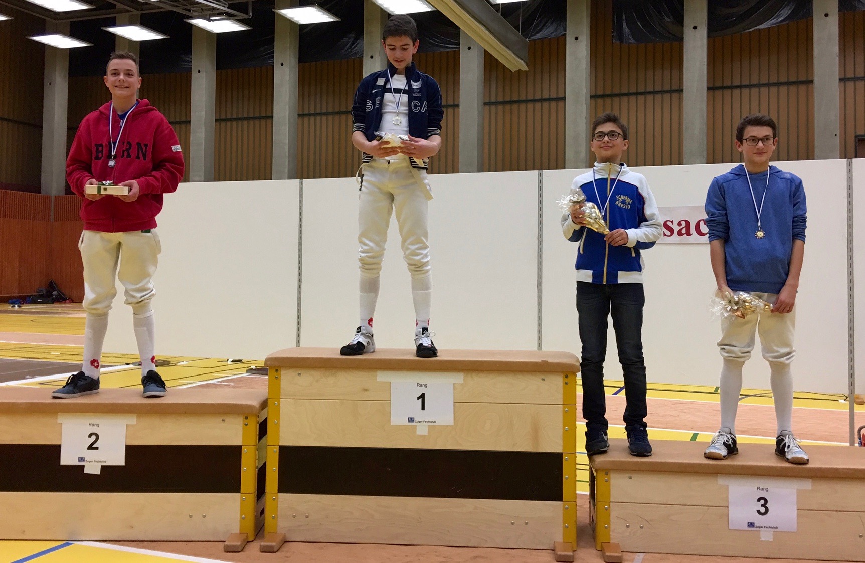 Jeremy Ramuz vom Fechtclub Bern erreichte in Zug den 2. Platz. 