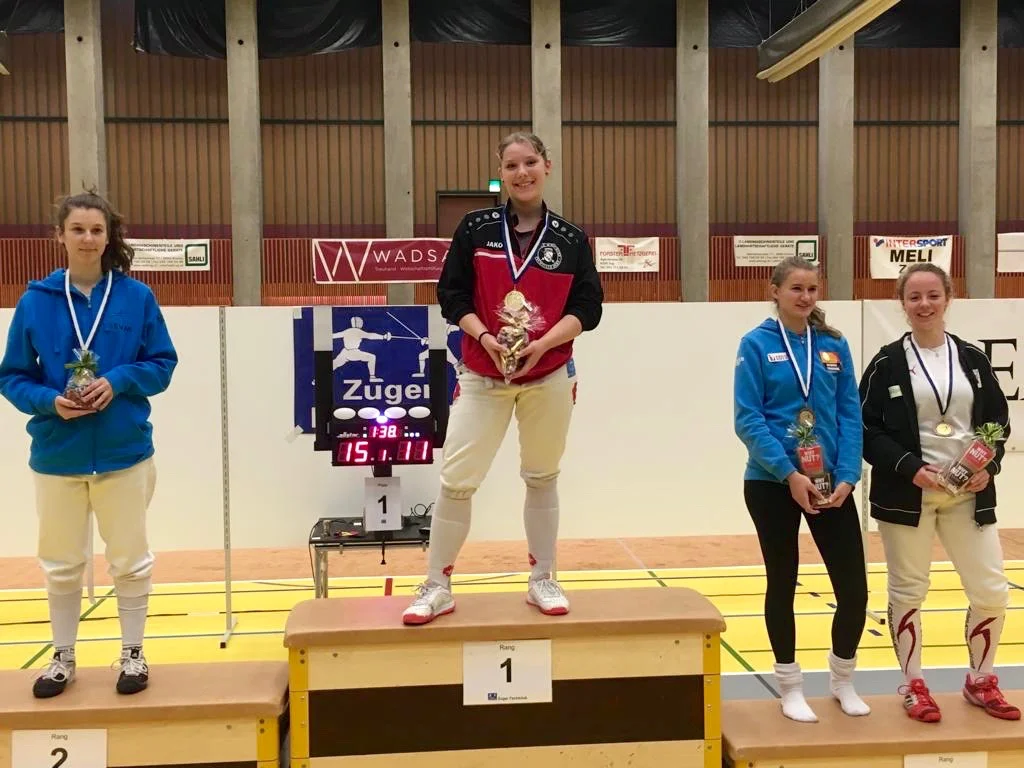 1. Platz U17: sabelle Burkhard, Fechtclub Bern.