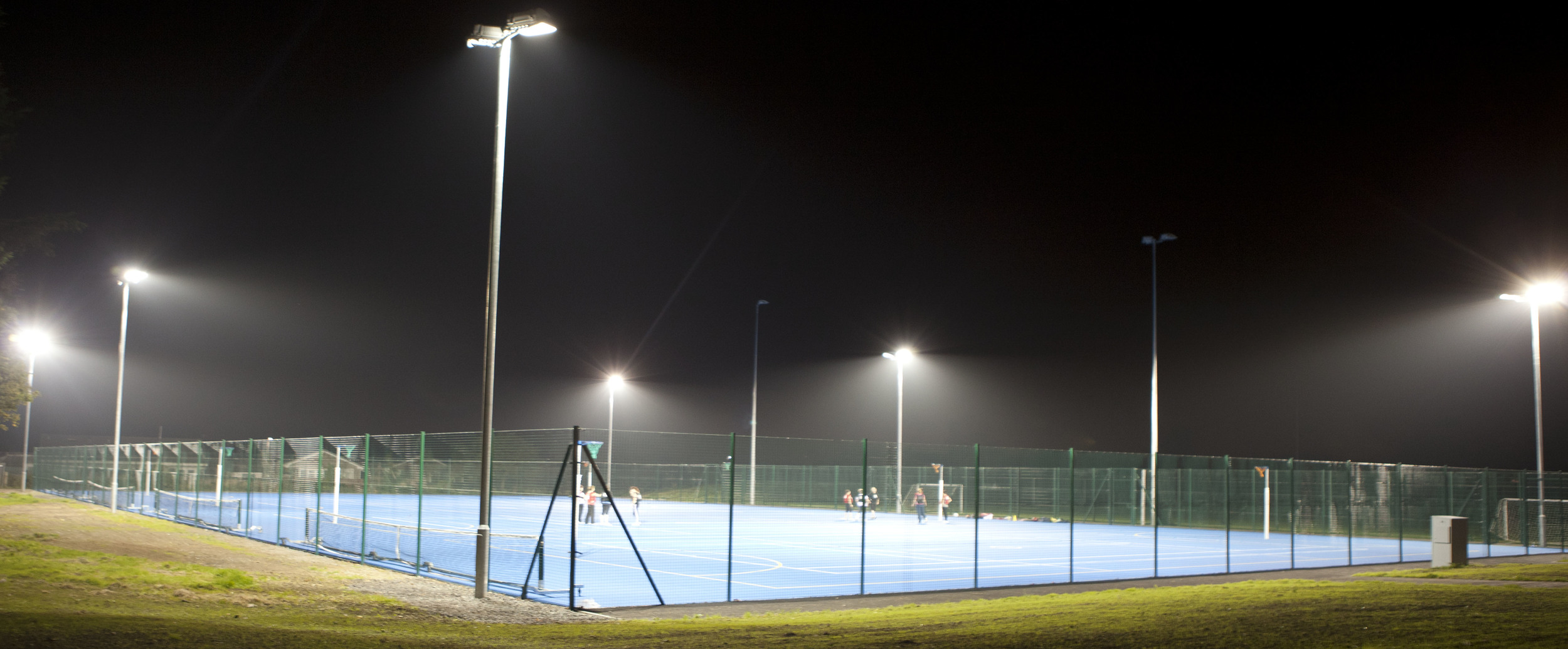    4 floodlit Netball courts and Tennis courts   
