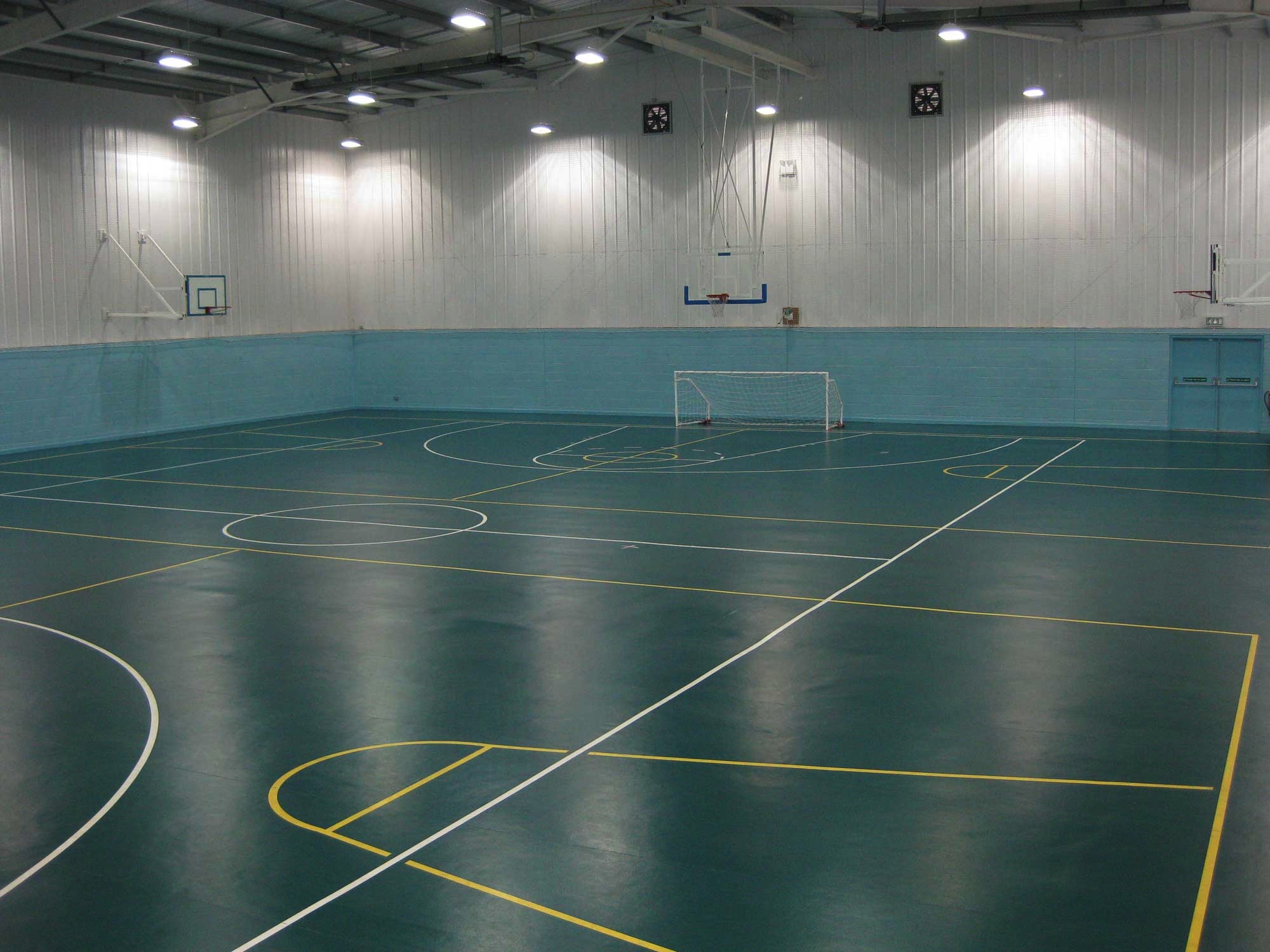    4 badminton court sized sports hall (demo picture)   