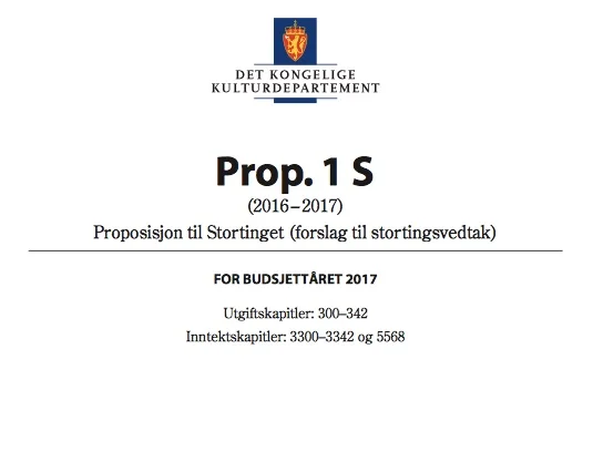 Kulturalliansen ikkje på statsbudsjettet