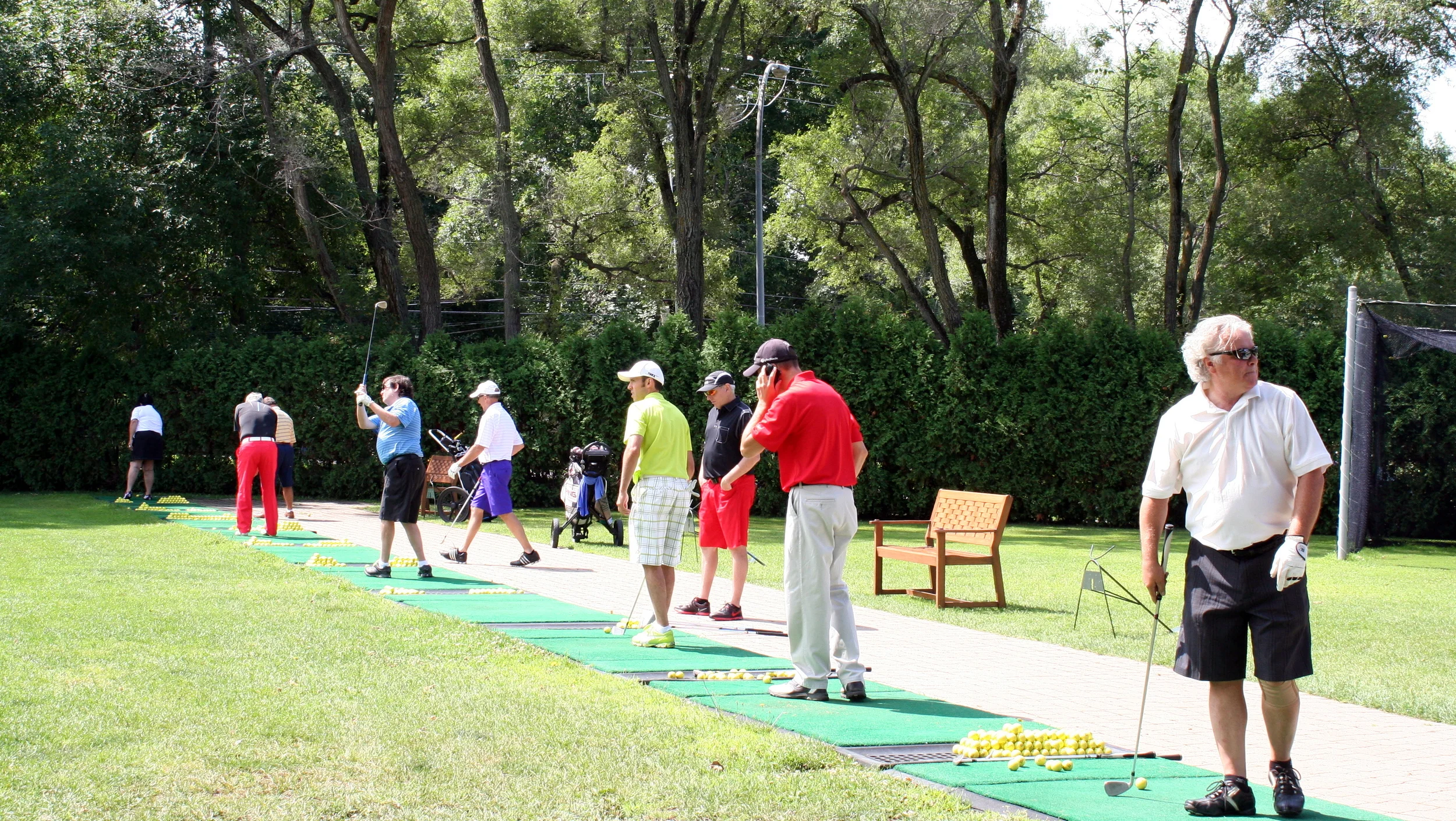 Les échauffements du matin!