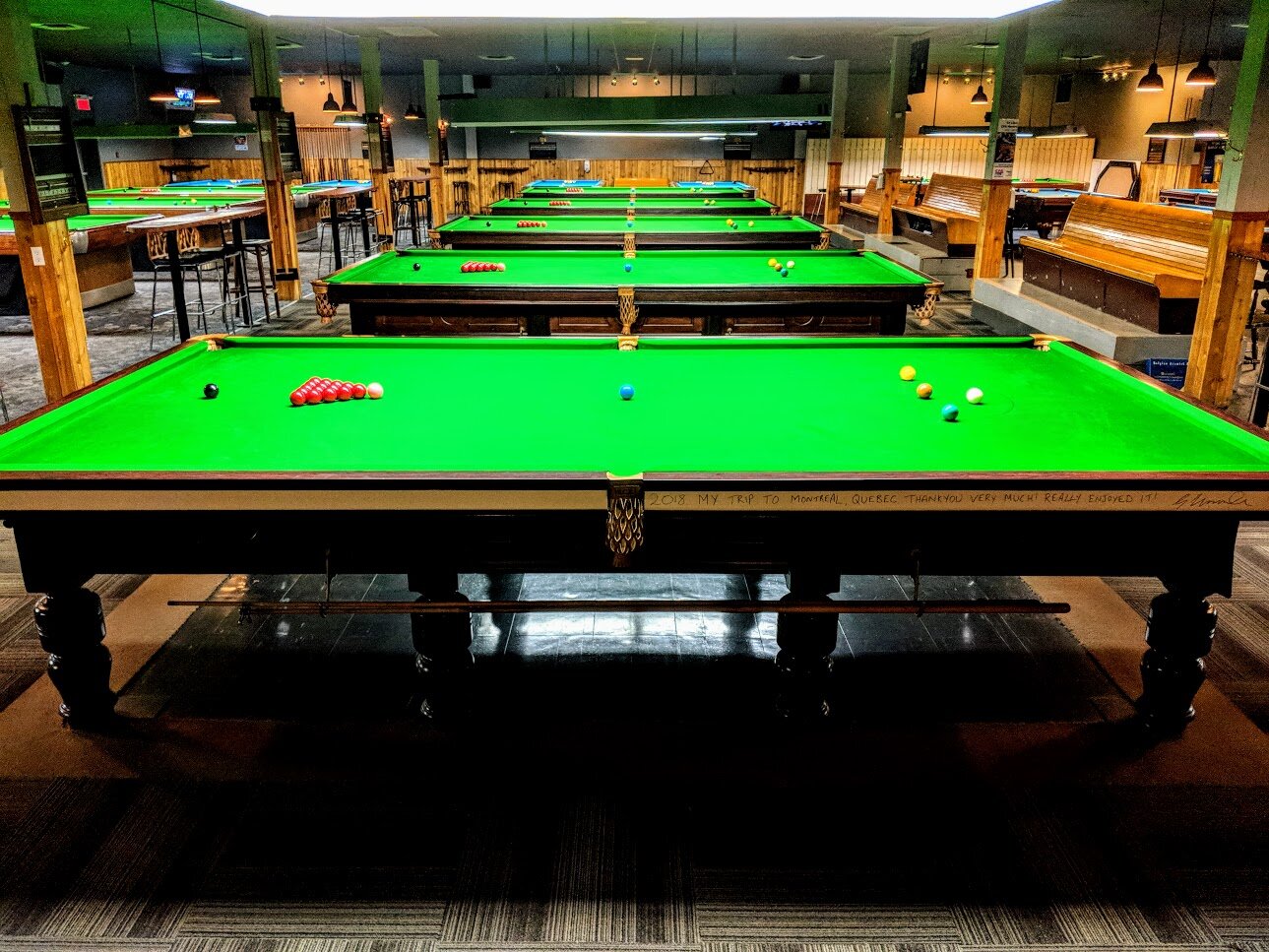   Le plus grand salon de snooker au Québec  