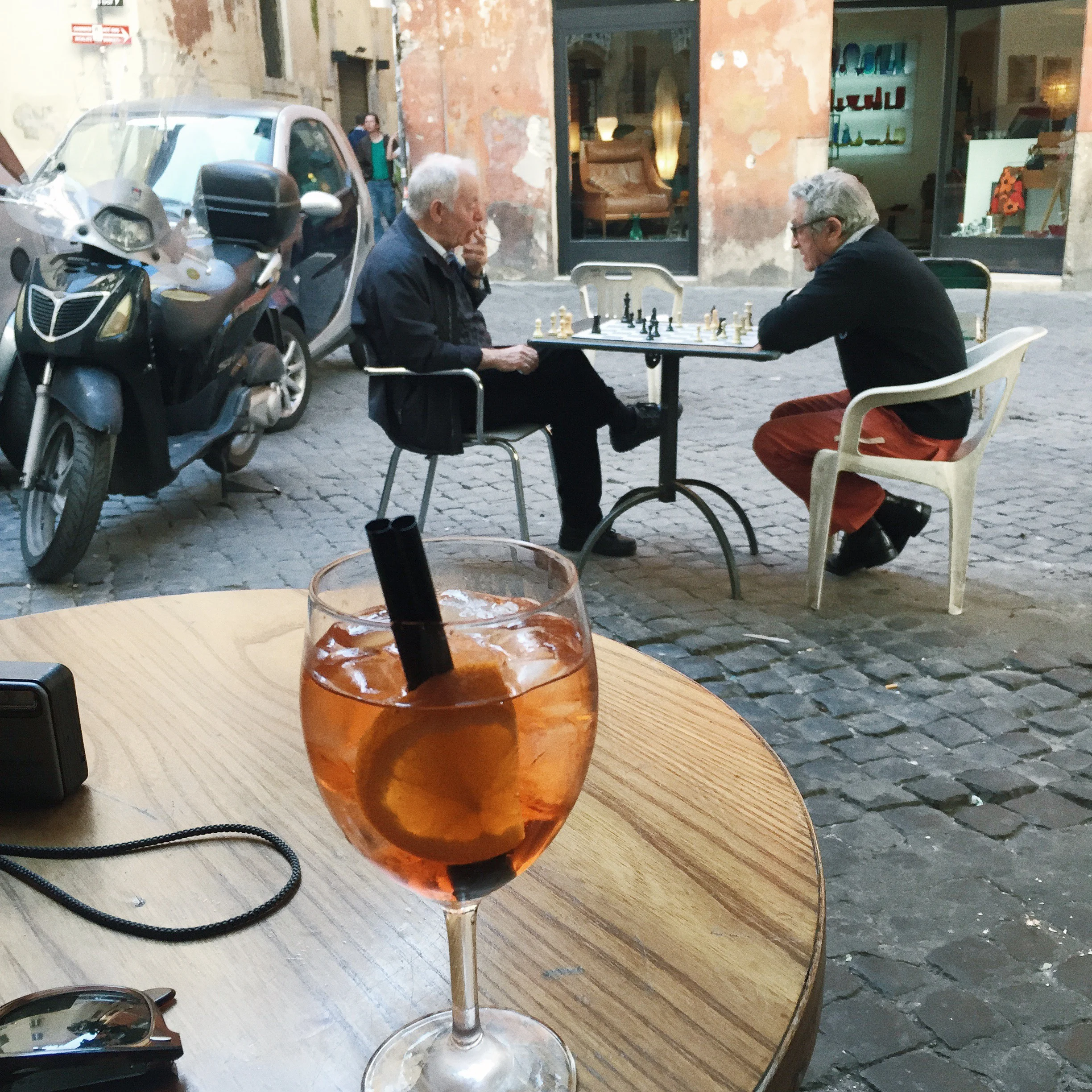 Aperol spritz in Rome