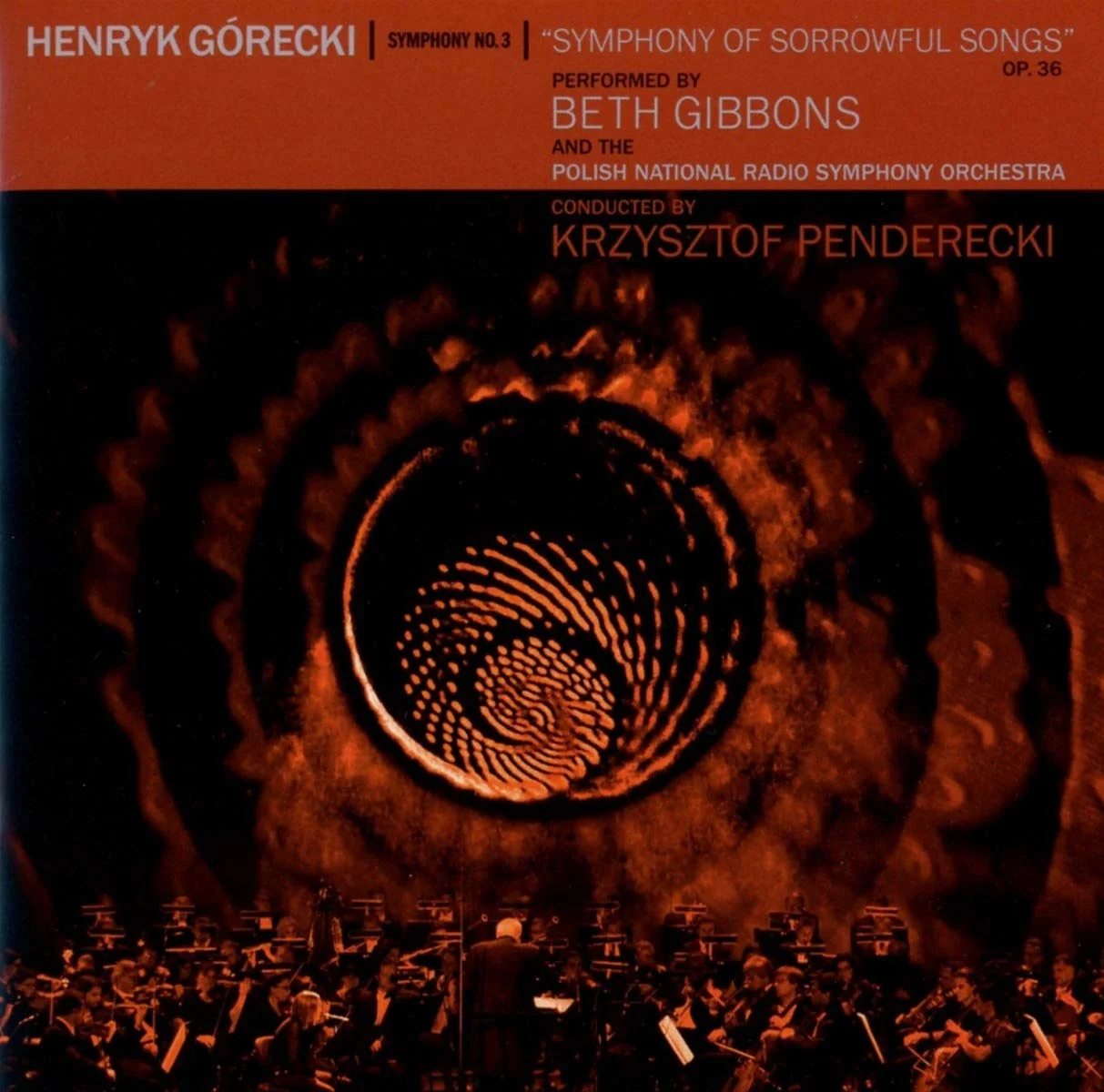 * Henryk Gorecki’s “Symphony no. 3 (Symphony of Sorrowful Songs)” by Portishead’s vocalist, BETH GIBBONS , recorded with Polish National Radio Symphonic Orchestra conducted by Krzysztof Penderecki. It’s a rare, special and monumental affair, the one that expands beyond the borders of classical and modern music. It definitely requires a full attention listen, and not one but many. Gibbons’ contralto, which is one of the most recognizable voices in popular music, takes on the soprano parts of Górecki’s piece. As that wasn’t challenging enough Beth adds singing in Polish to that task. The results are incredible to say the least. On the side note, Penderecki is not a stranger when it comes collaborating with British pop experimentalists. Previously collaborated with Radiohead’s Jonny Greenwood and Aphex Twin.