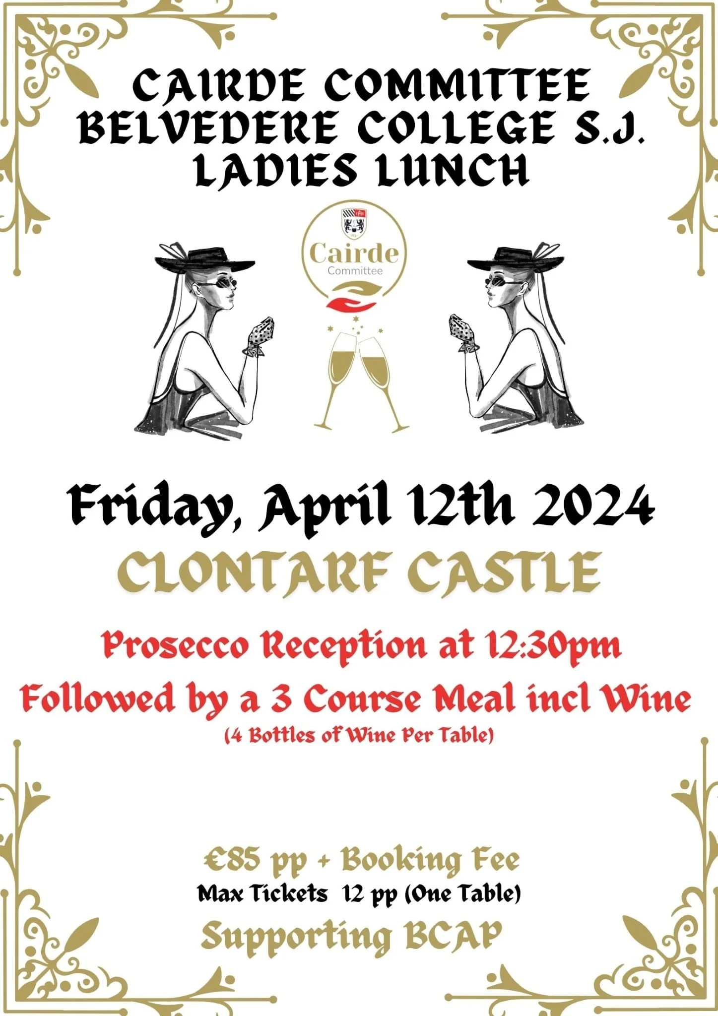 SOLD OUT | Cairde Belvedere College SJ Ladies Lunch 2024 | 12th Apr 2024